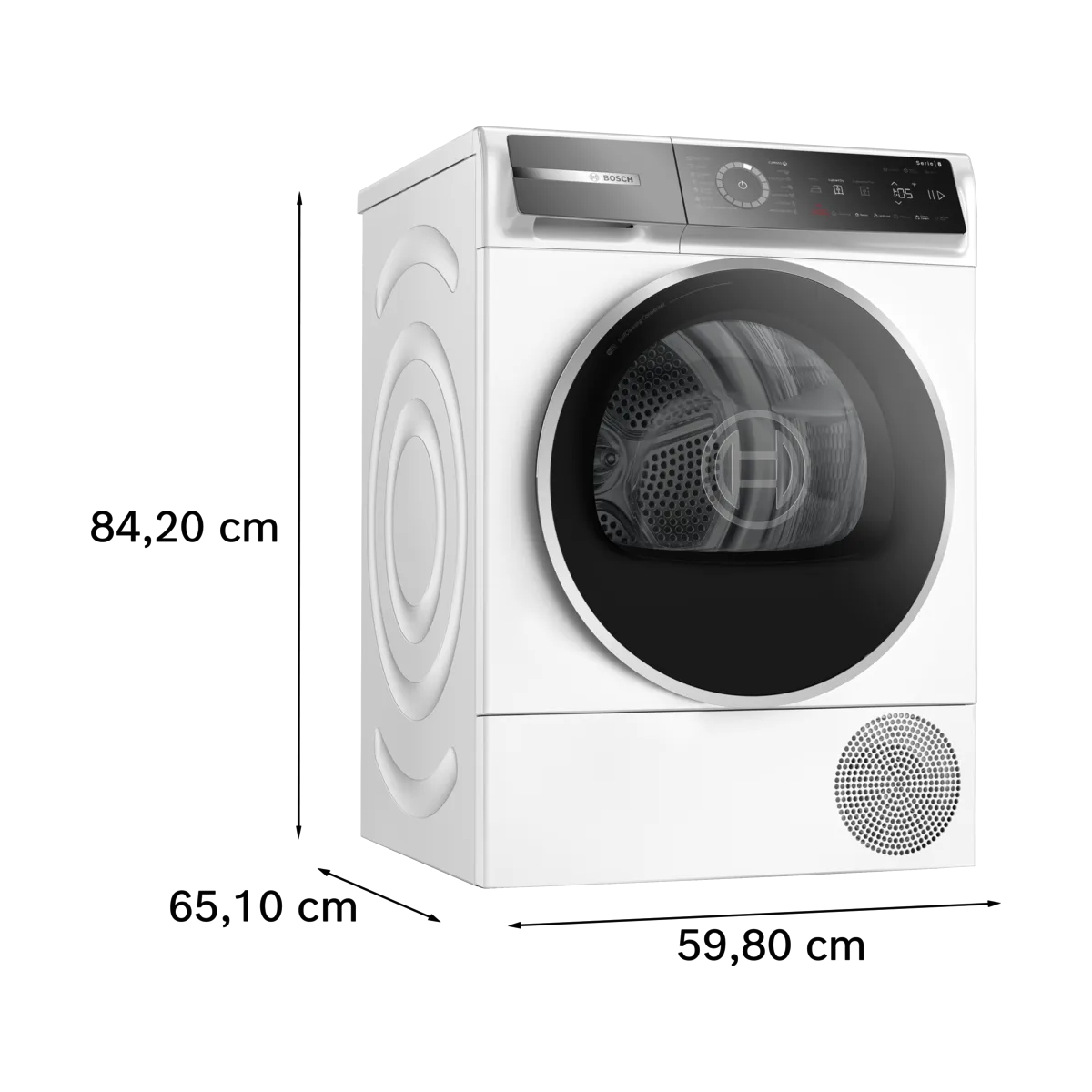 BOSCH WQB246DNBY Σειρά 8 Στεγνωτήριο Ρούχων με Αντλία Θερμότητας 9 kg, Άσπρο | Bosch| Image 6