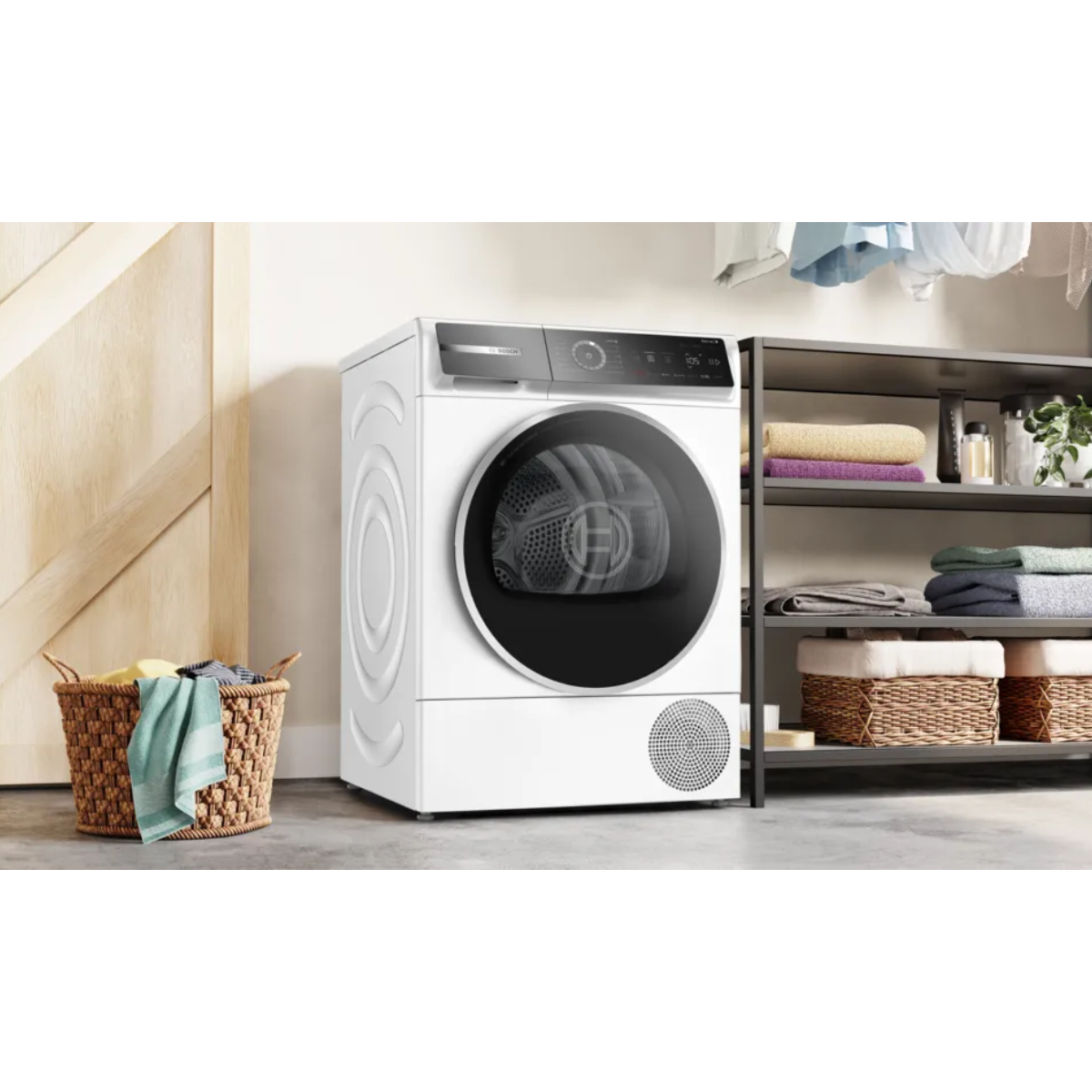 BOSCH WQB246DNBY Σειρά 8 Στεγνωτήριο Ρούχων με Αντλία Θερμότητας 9 kg, Άσπρο | Bosch| Image 3