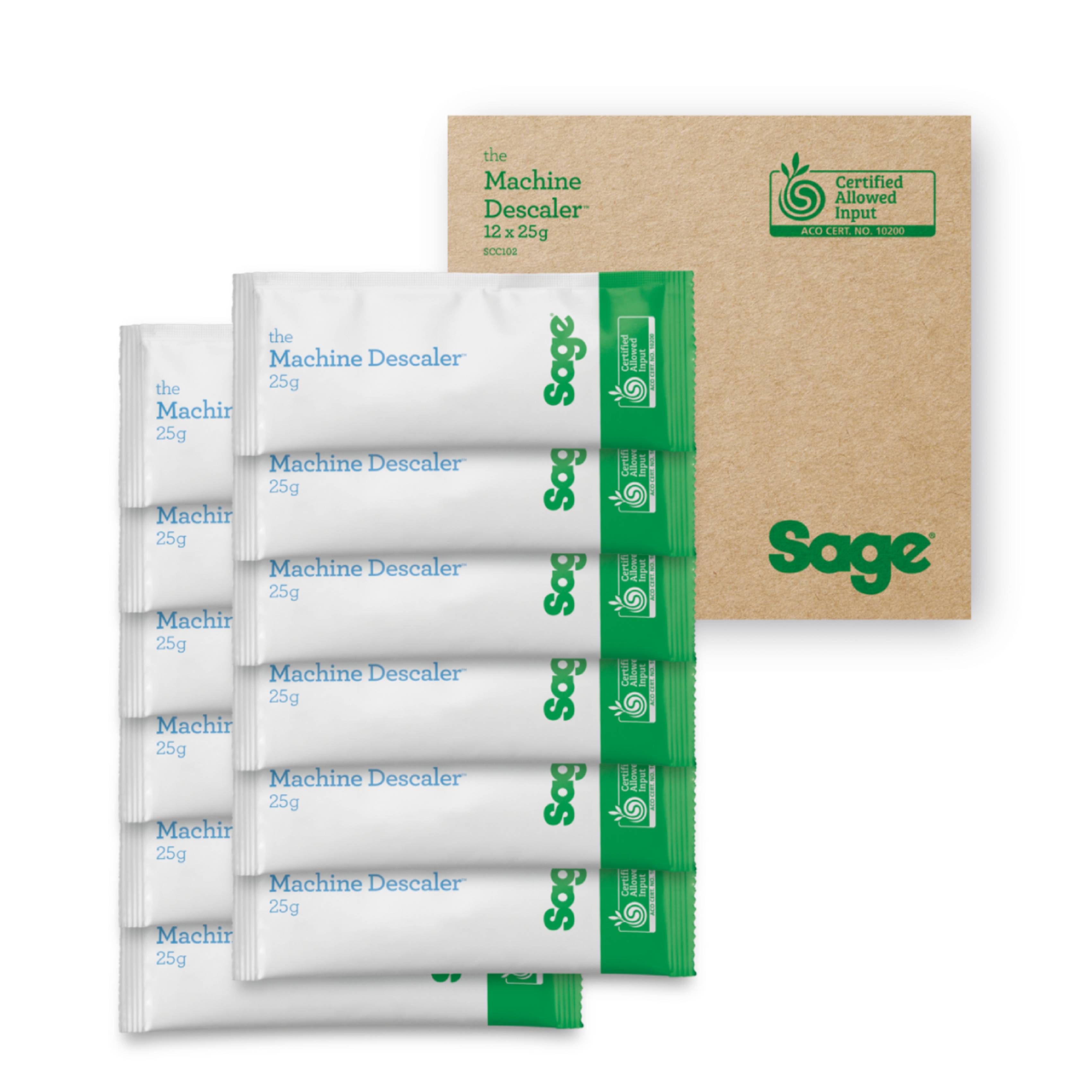 SAGE SCC102NEU0ZEU1 Organic Σκόνη Αφαλάτωσης για Μηχανές Καφέ Espresso, 12 Τεμάχια | Sage| Image 1