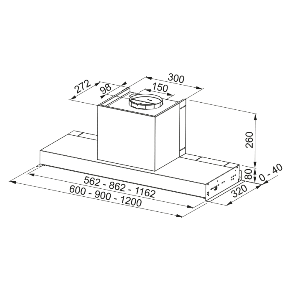 FRANKE FST PLUS 608 X Εντοιχιζόμενος Απορροφητήρας 60 cm, Inox | Franke| Image 2