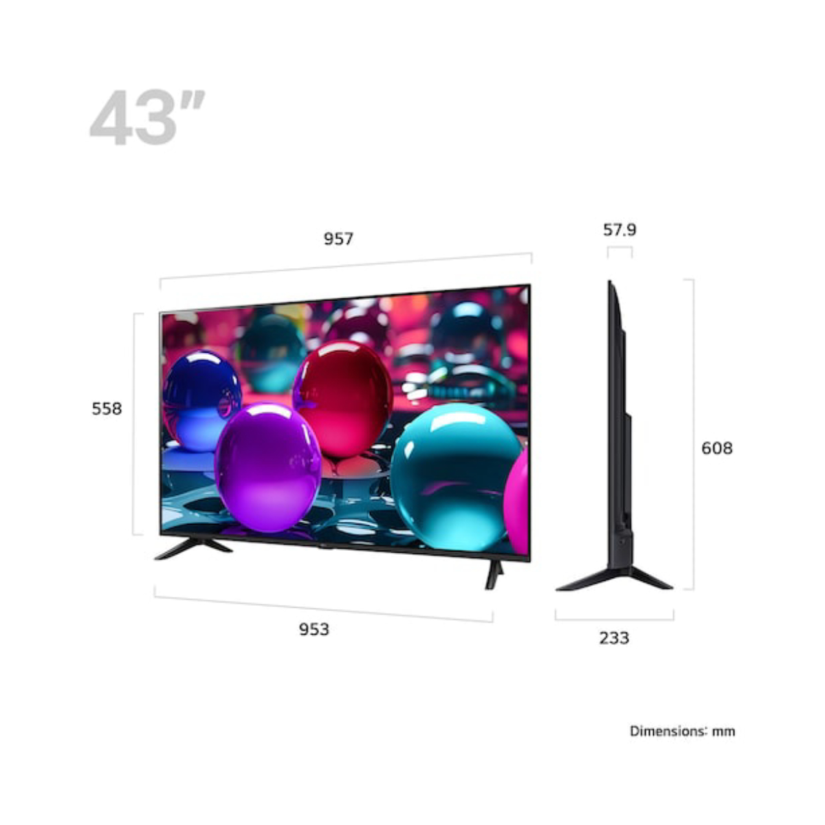 LG 43UA73003LA UHD 4K AI Smart Τηλεόραση, 43" | Lg| Image 3