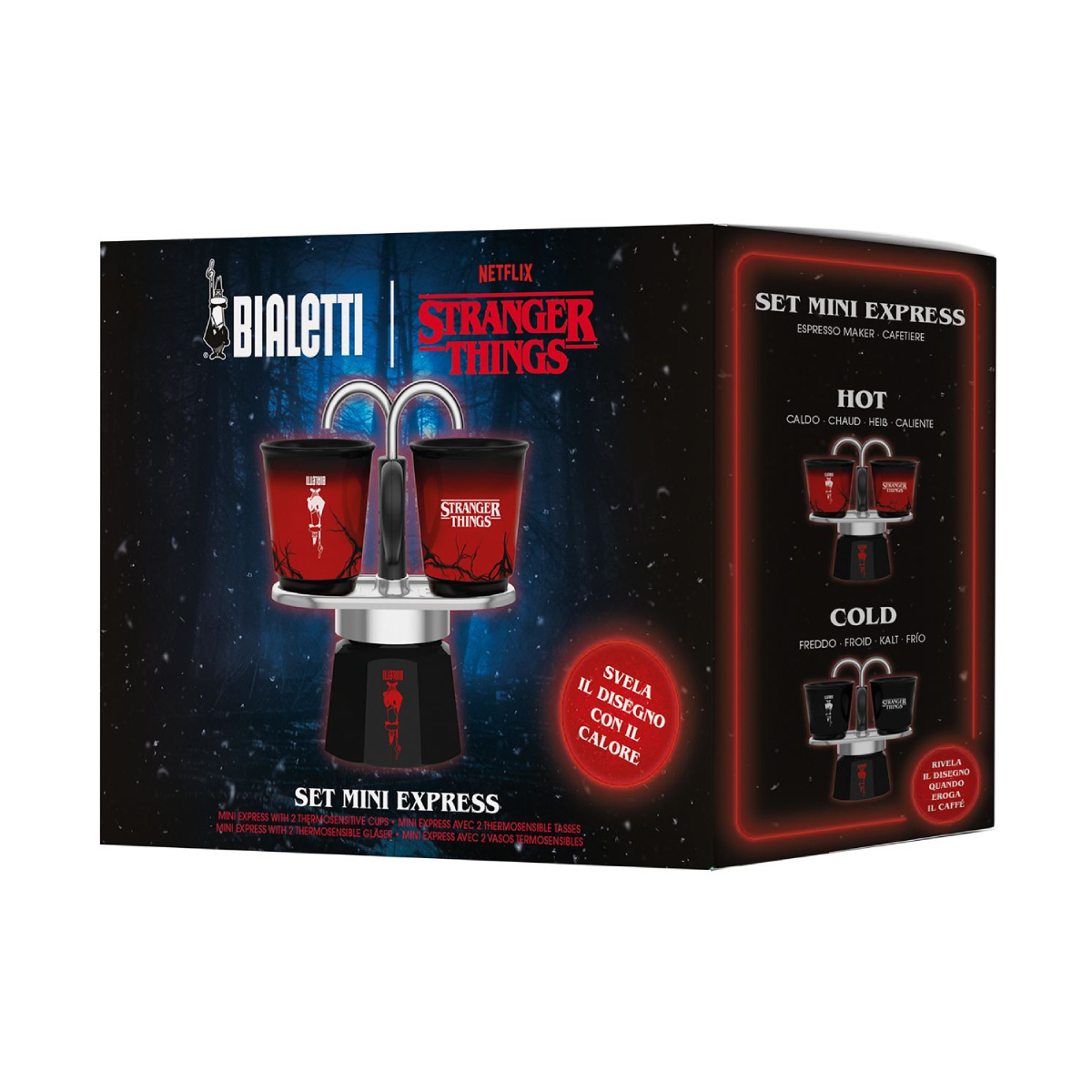 BIALETTI Set Mini Express Stranger Things Καφετιέρα Μόκας με 2 Φλιτζάνια | Bialetti| Image 3