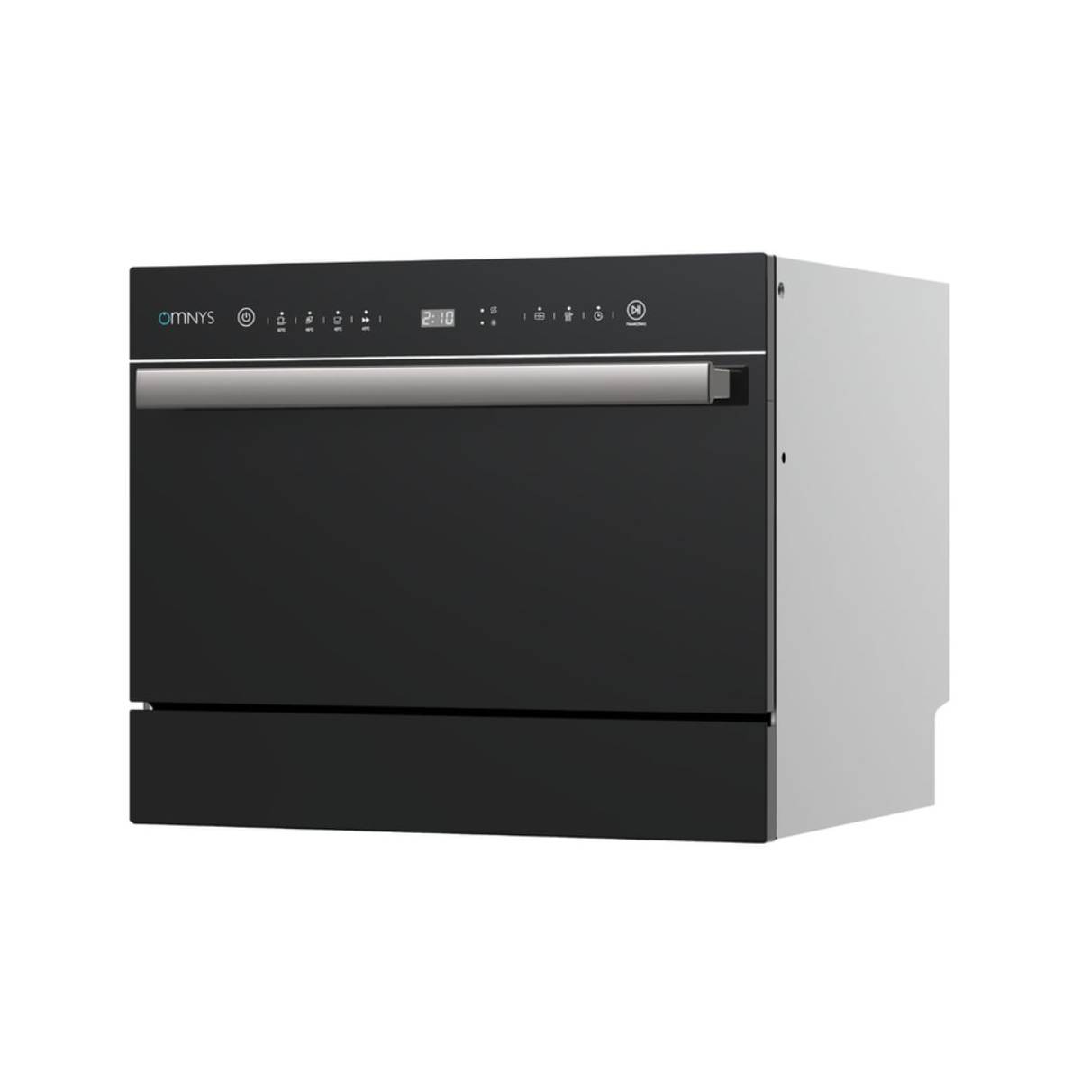 OMNYS TTD55BL Mini Ελεύθερο Πλυντήριο Πιάτων, Μαύρο Γυαλί | Omnys| Image 2