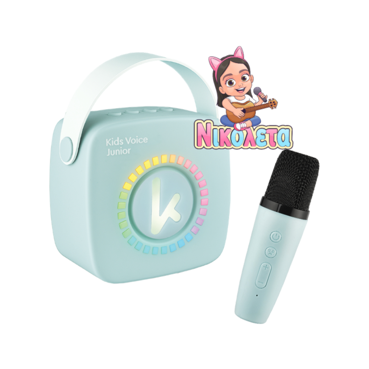 Image of suggested product: KIDDOBOO KBT3NTBLU Φορητό Ηχείο Καραόκε για Παιδιά, Μπλε