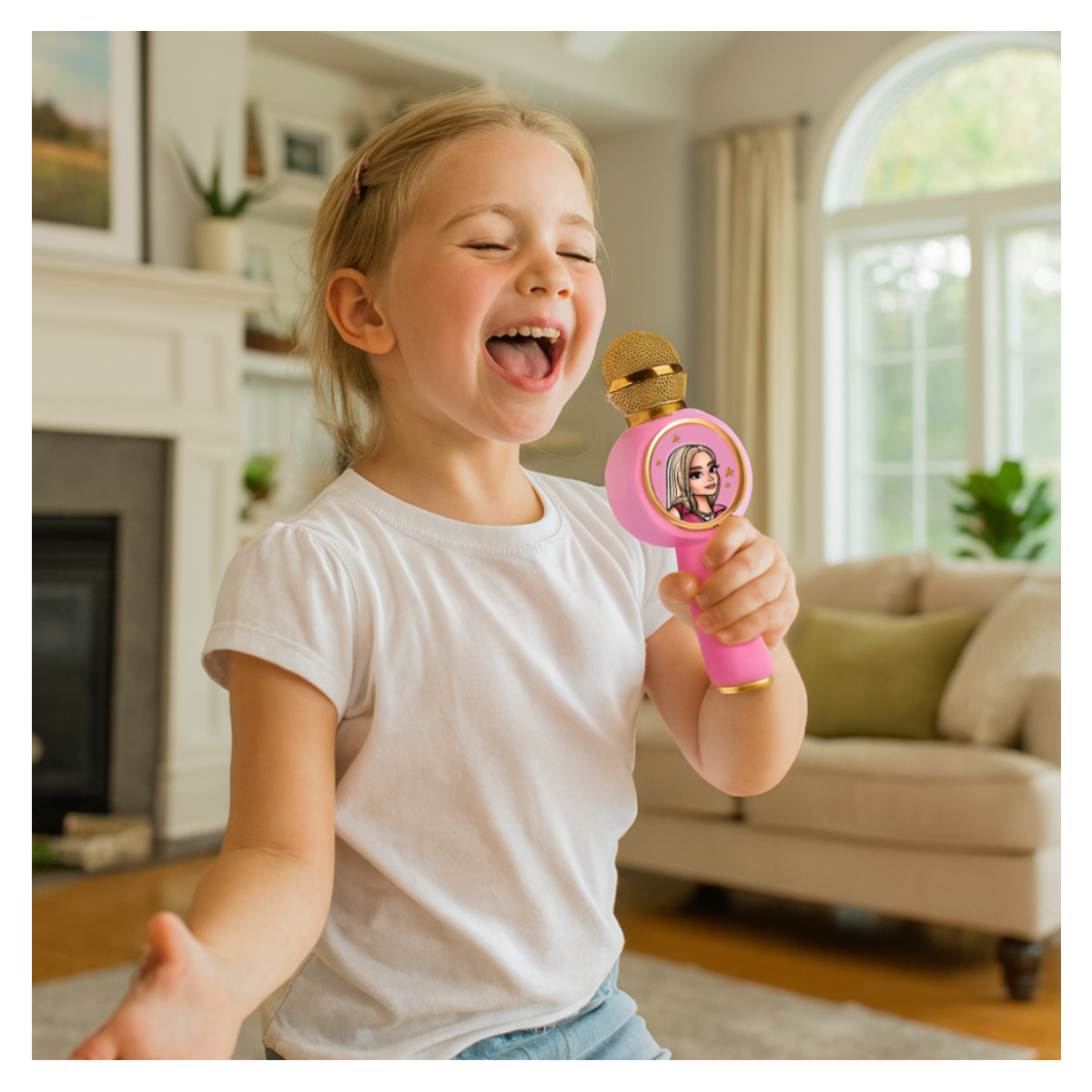 KIDDOBOO KBX6PNK Josephine 2 σε 1 Ασύρματο Μικρόφωνο/Ηχείο για Παιδιά, Ροζ | Kiddoboo| Image 3