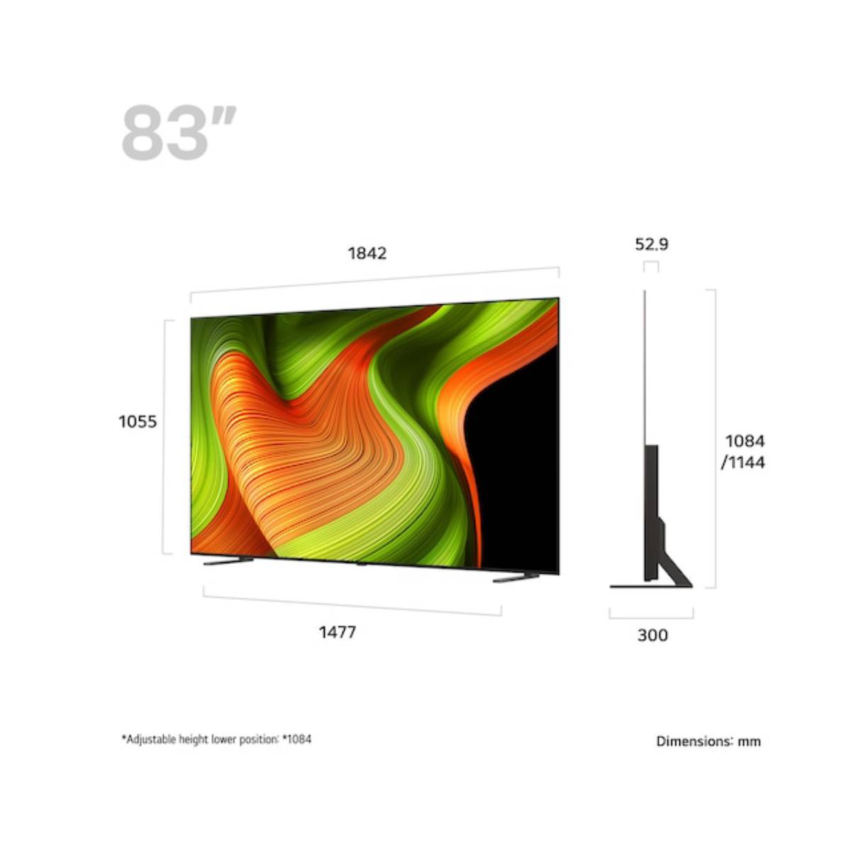 LG OLED83B56LA Oled B5 4K Smart Tηλεόραση, 83" | Lg| Image 2