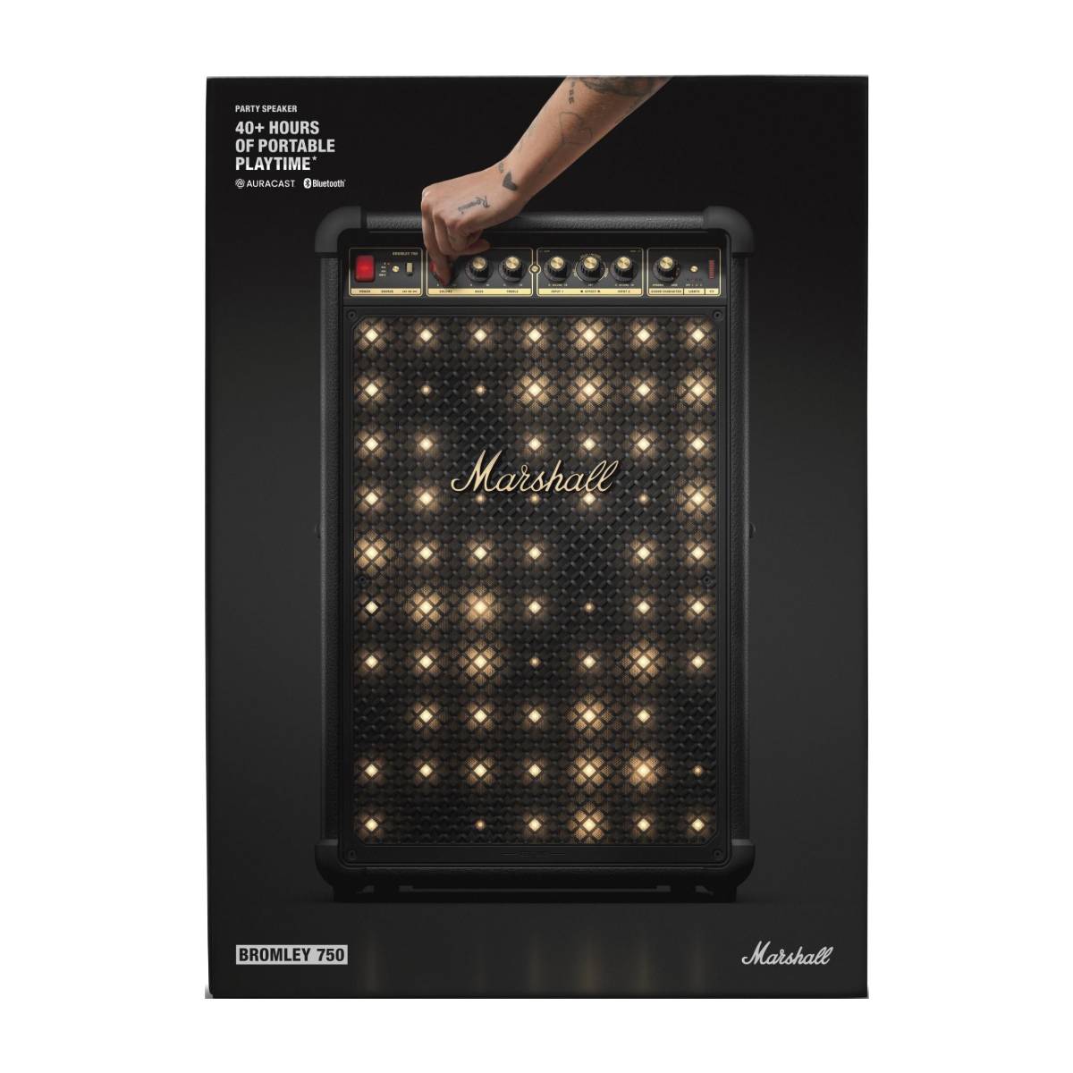 MARSHALL 1008040 Bromley 750 Φορητό Ηχείο Party Καραόκε, Μαύρο  | Marshall| Image 3