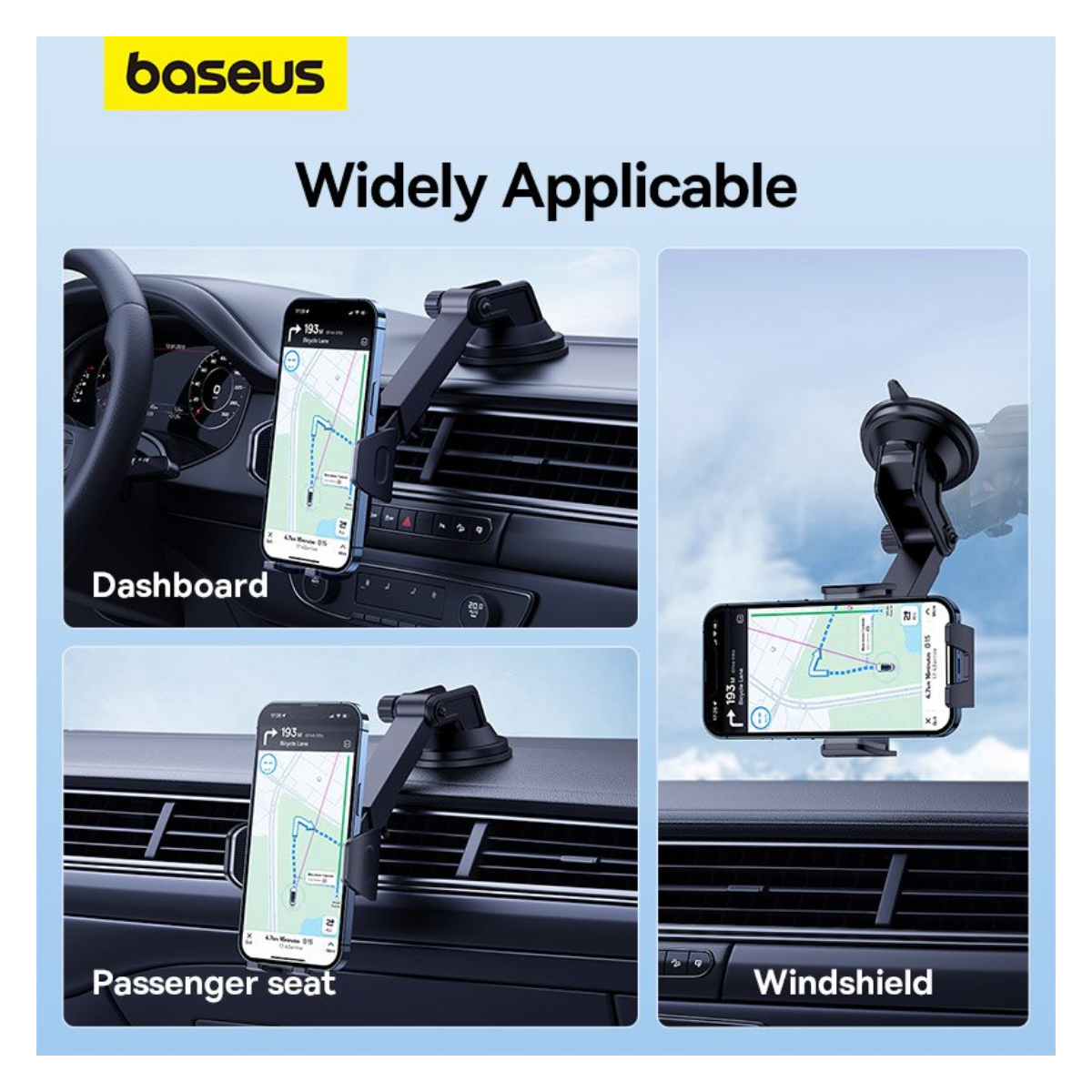 BASEUS C40361600111-00 Βάση Στήριξης Κινητού για Αυτοκίνητο, Μαύρο  | Baseus| Image 5