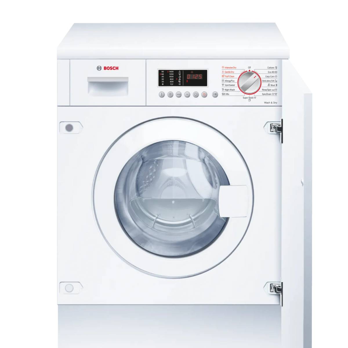 Image of suggested product: BOSCH WKD28543EU Εντοιχιζόμενο Πλυντήριο & Στεγνωτήριο 7kg / 4kg, Άσπρο 