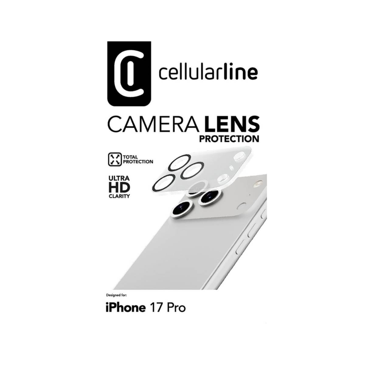 CELLULARLINE Camera Lens Προστατευτικό Φακού Κάμερας για iPhone 17 Pro | Cellular-line| Image 3