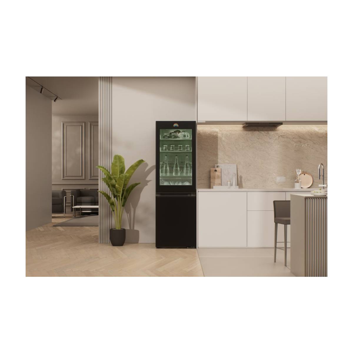 LG GBG7190CEV Instaview Ψυγείο με Κάτω Θάλαμο, Μαύρο Ατσάλι | Lg| Image 4