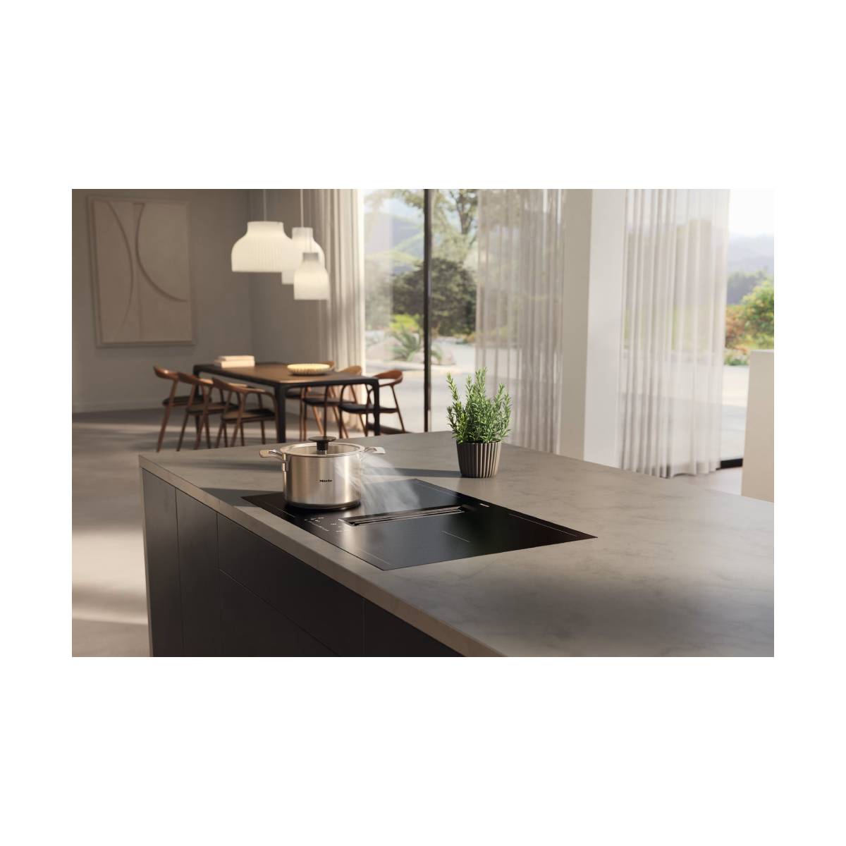 MIELE KMDA 7876 FL-U MattFinish Επαγωγική Εστία με Ενσωματωμένο Απορροφητήρα  | Miele| Image 4