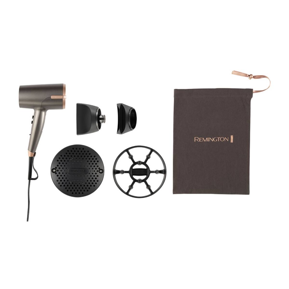 REMINGTON D6077 One Dry & Hair Dryer Πιστολάκι Μαλλιών, Γκρι/Μπρονζέ | Remington| Image 3