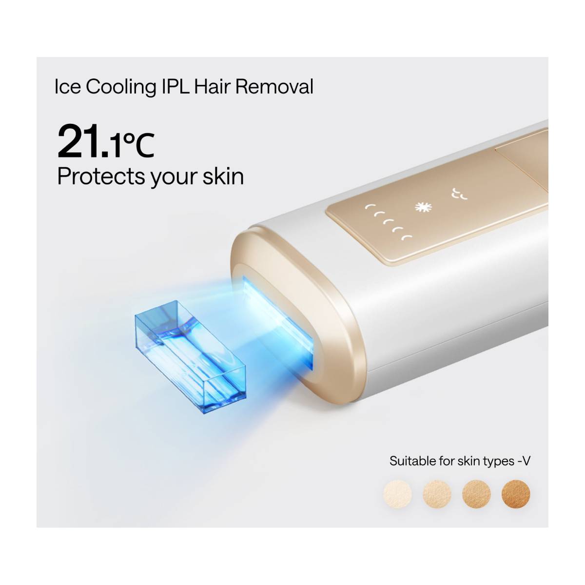 Ulike Air 3 UI04 Συσκευή Αποτρίχωσης IPL με Τεχνολογία Sapphire Ice Cooling για Πρόσωπο & Σώμα, Άσπρο | Ulike| Image 2