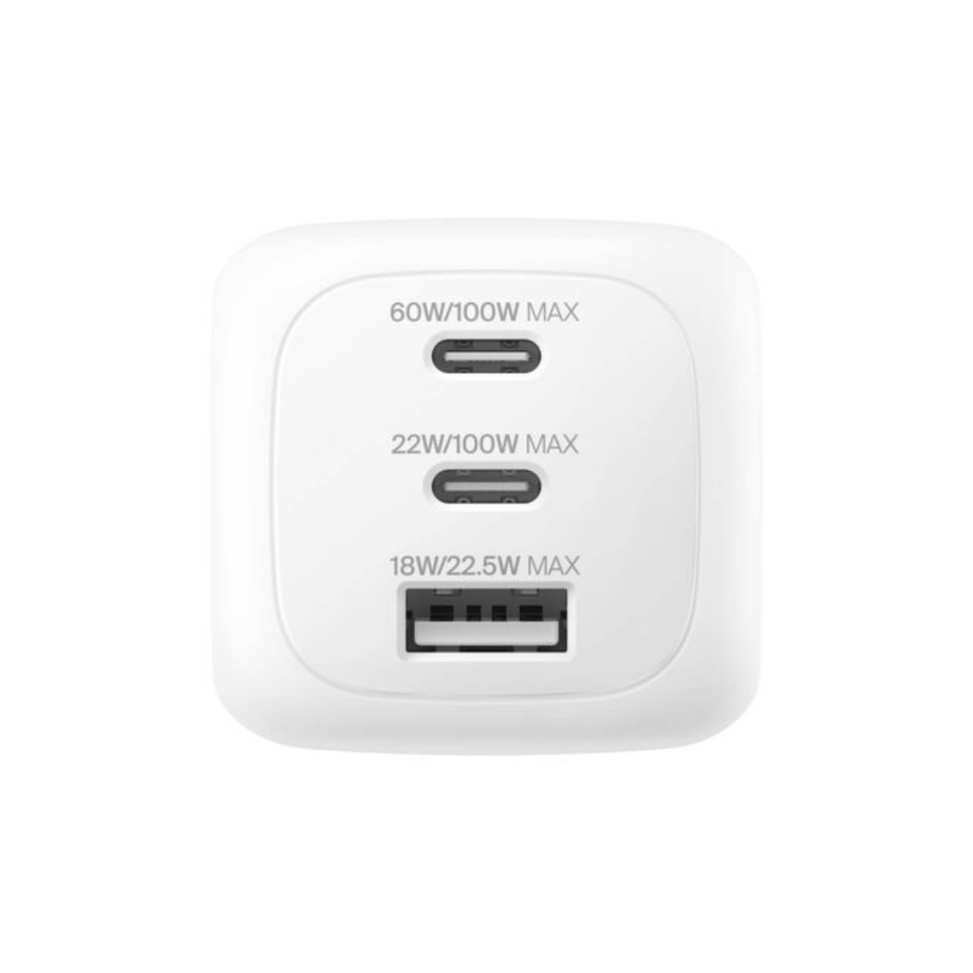 Belkin BoostCharge Pro 100W Τριπλός Φορτιστής  GaN με Travel Adapter Kit, Άσπρο | Belkin| Image 2