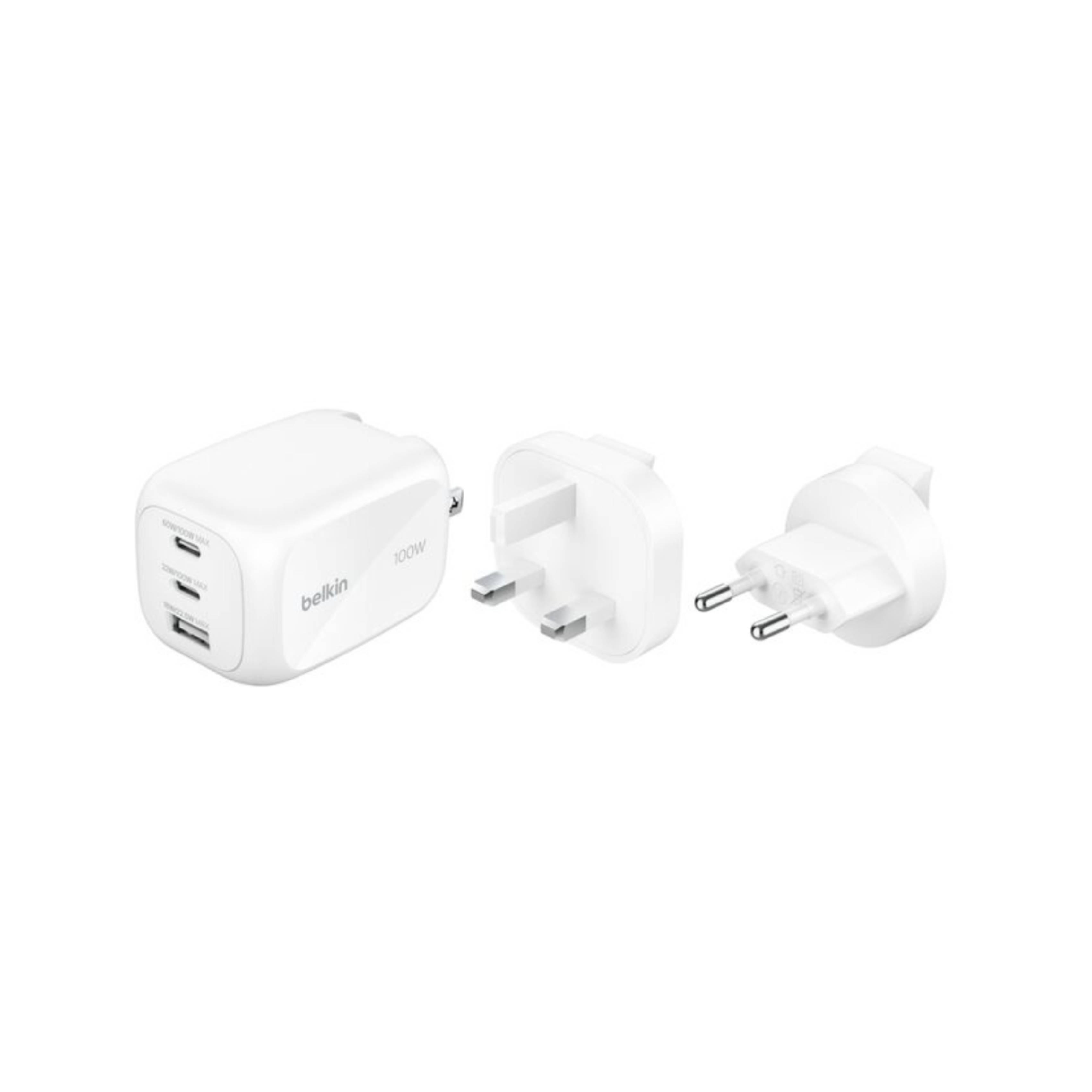 Image of suggested product: Belkin BoostCharge Pro 100W Τριπλός Φορτιστής  GaN με Travel Adapter Kit, Άσπρο