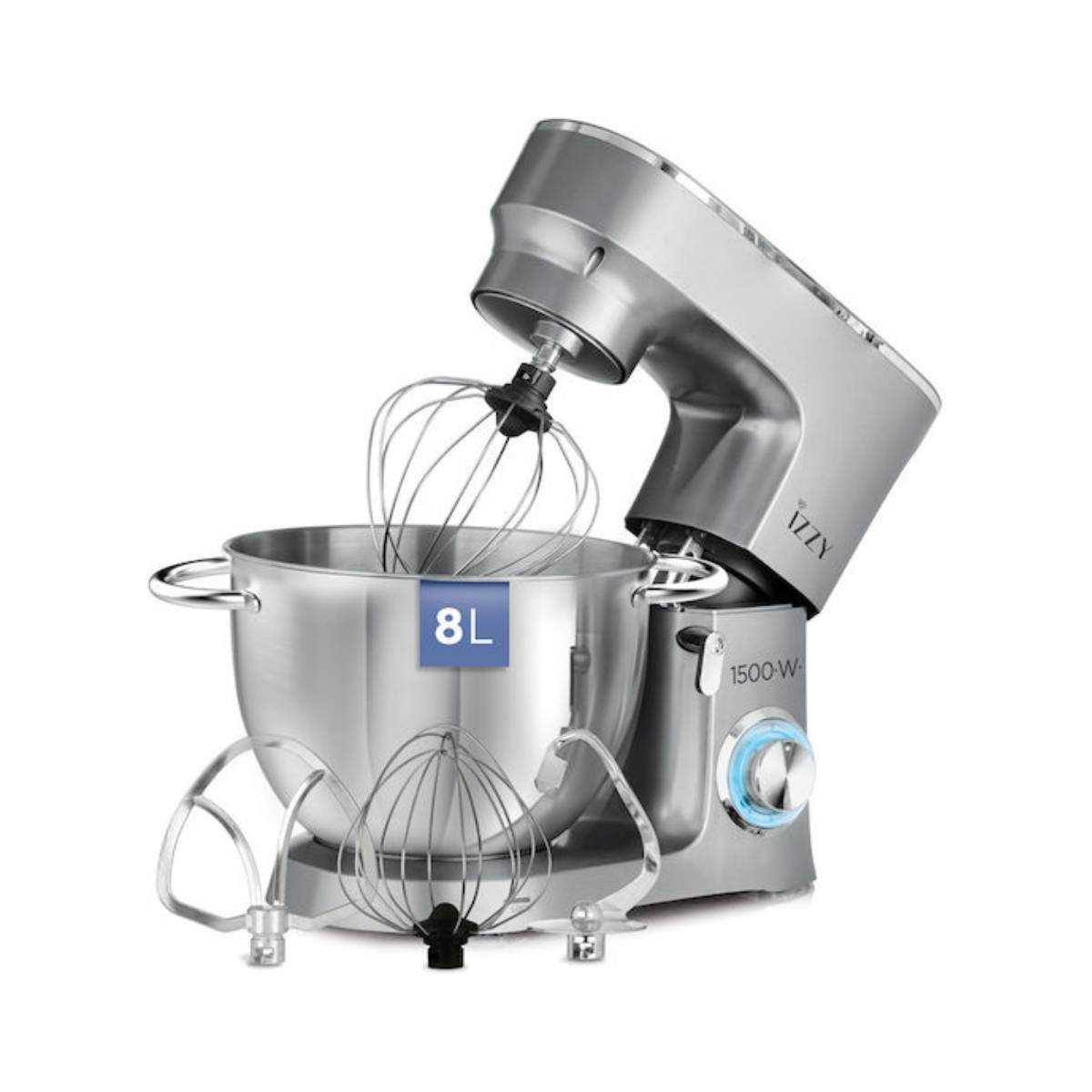 Image of suggested product: IZZY 224668 IZ-1503 New Grey Food Processor 8Lt, Grey