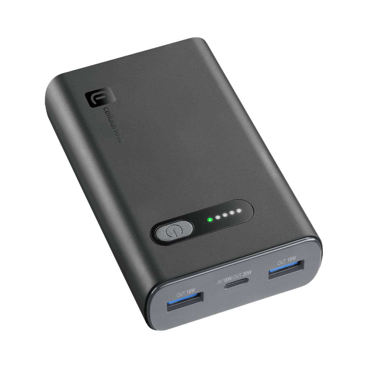 CELLULAR LINE Fast PD 10000 Power Bank Φορητή Μπαταρία 10.000 mAh, Μαύρο | Cellular-line| Image 1