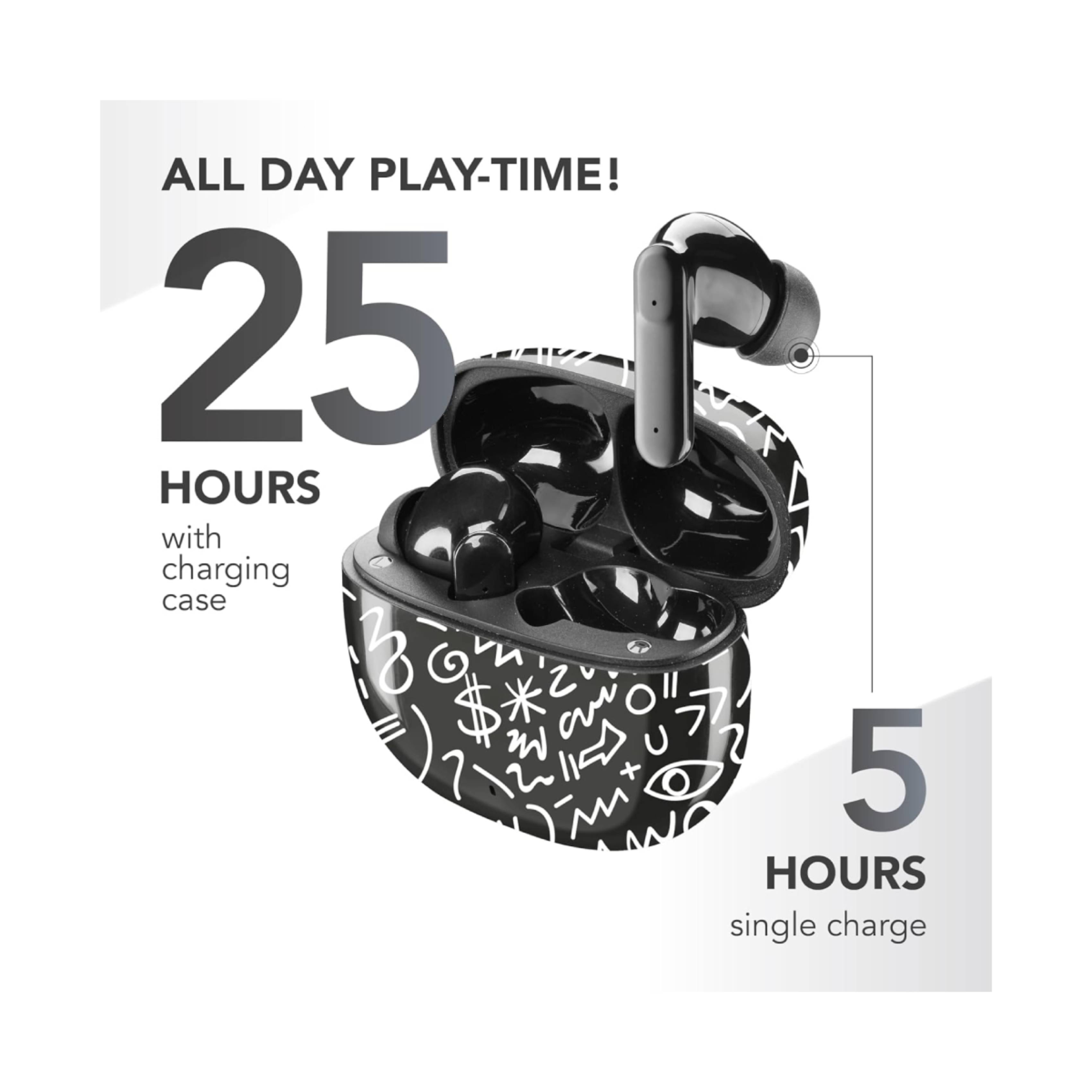 CELLULAR LINE BTMSTWSINEAR246 Music Sound Fancy True Wireless Ακουστικά, Άσπρο/Μαύρο | Cellular-line| Image 3