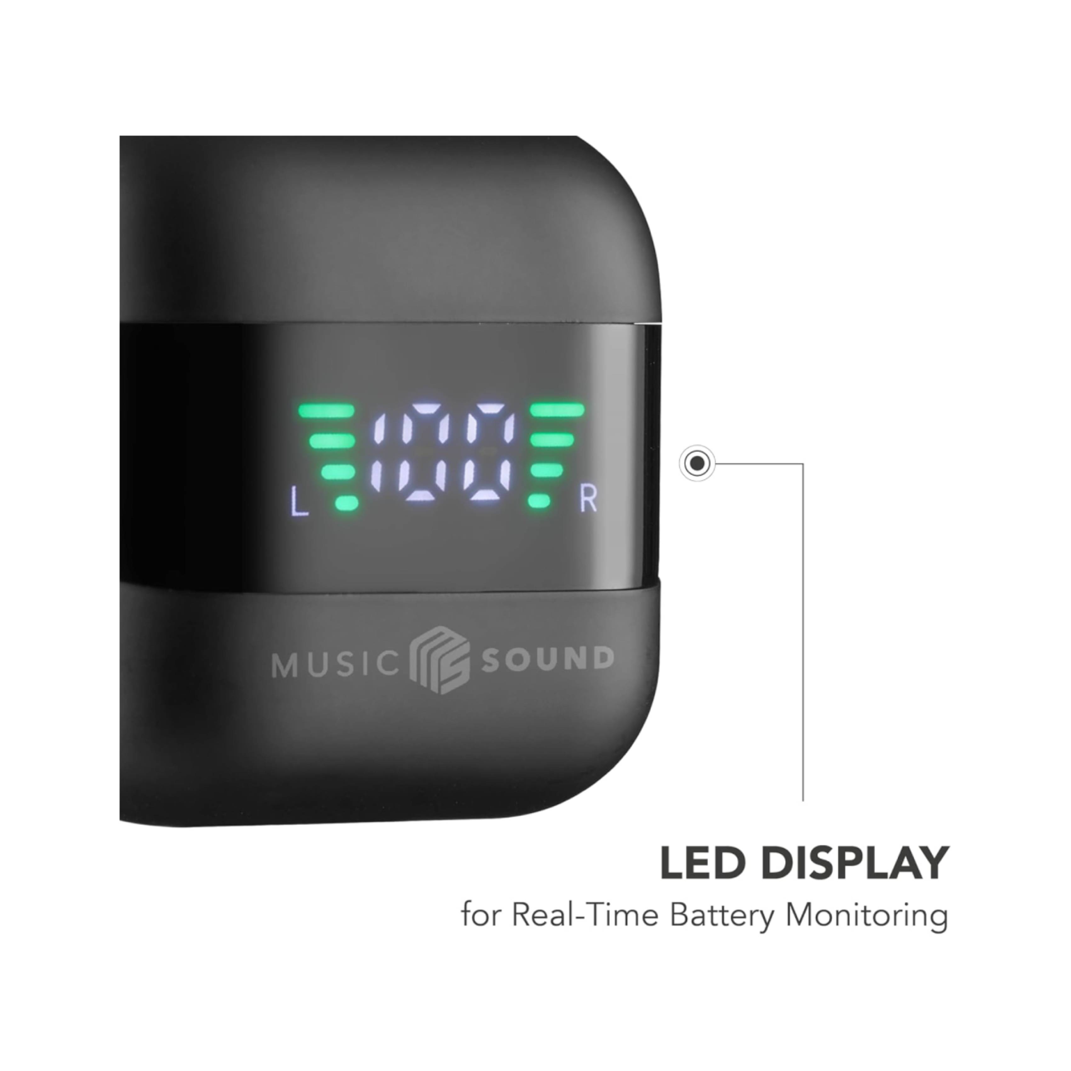 CELLULAR LINE BTMSTWSSPARKK Music Sound Spark True Wireless Ακουστικά, Μαύρο | Cellular-line| Image 2