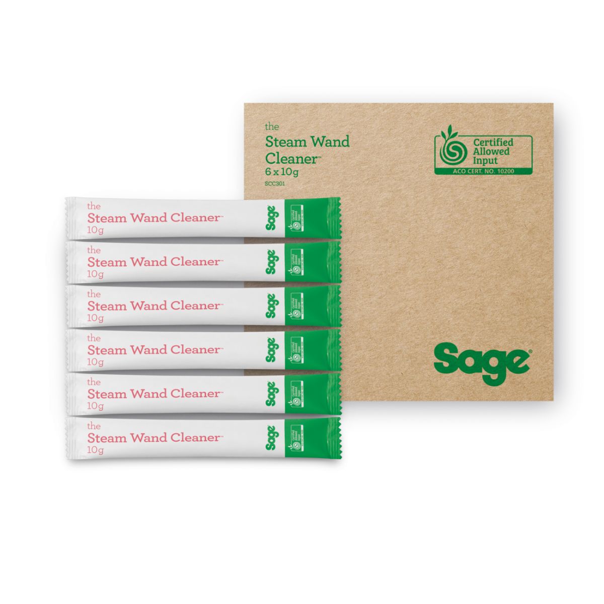 SAGE Steam Wand Cleaner Σκόνη Καθαρισμού Ράβδου Ατμού για Μηχανές Espresso, 6 Τεμάχια | Sage| Image 1