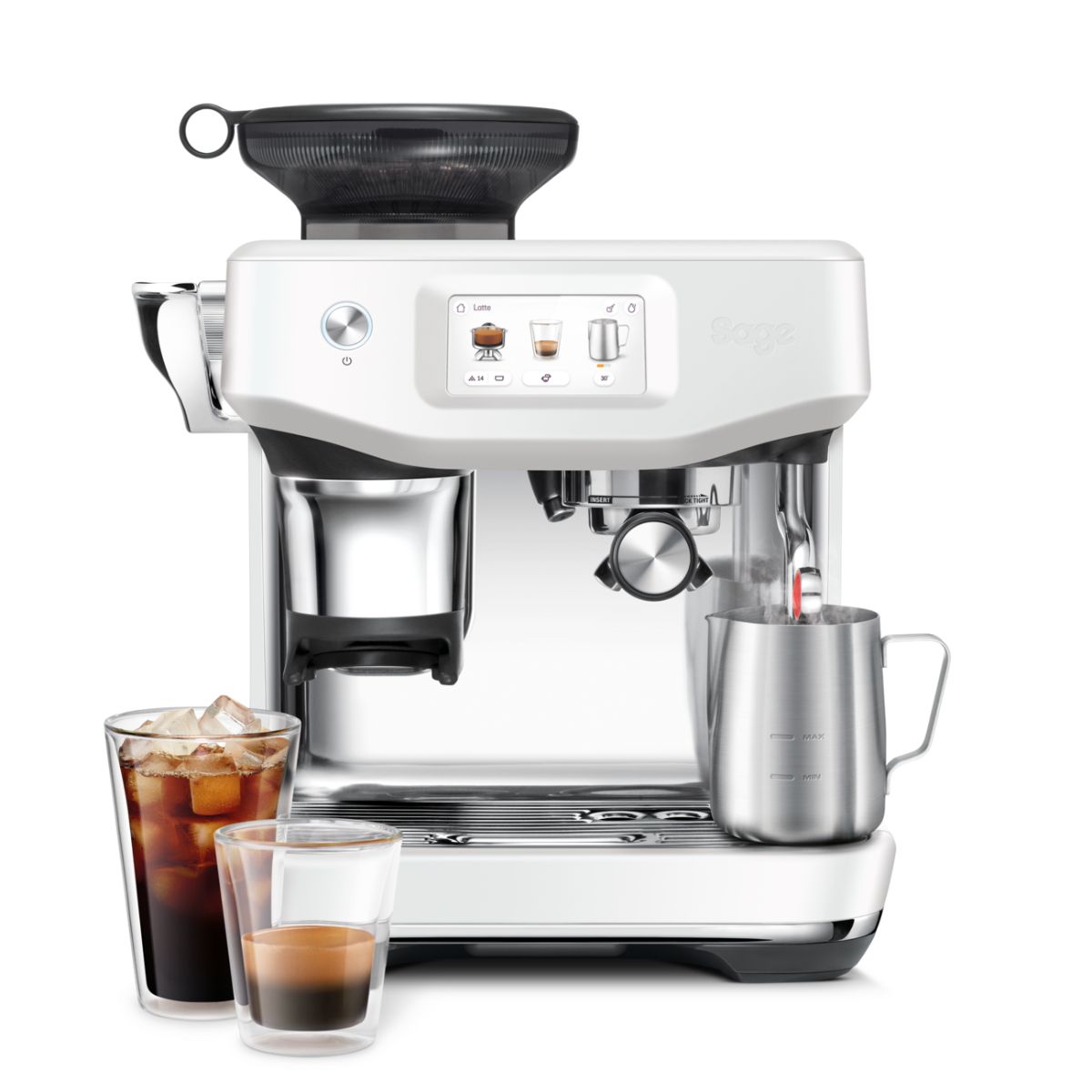 Image of suggested product: SAGE The Barista Touch™ Impress Ημιαυτόματη Μηχανή Espresso, Άσπρο