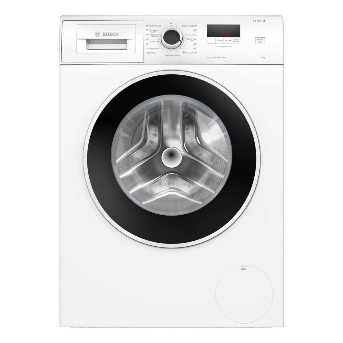 BOSCH WGE03400GR Πλυντήριο Ρούχων 8kg,  Άσπρο  | Bosch| Image 1