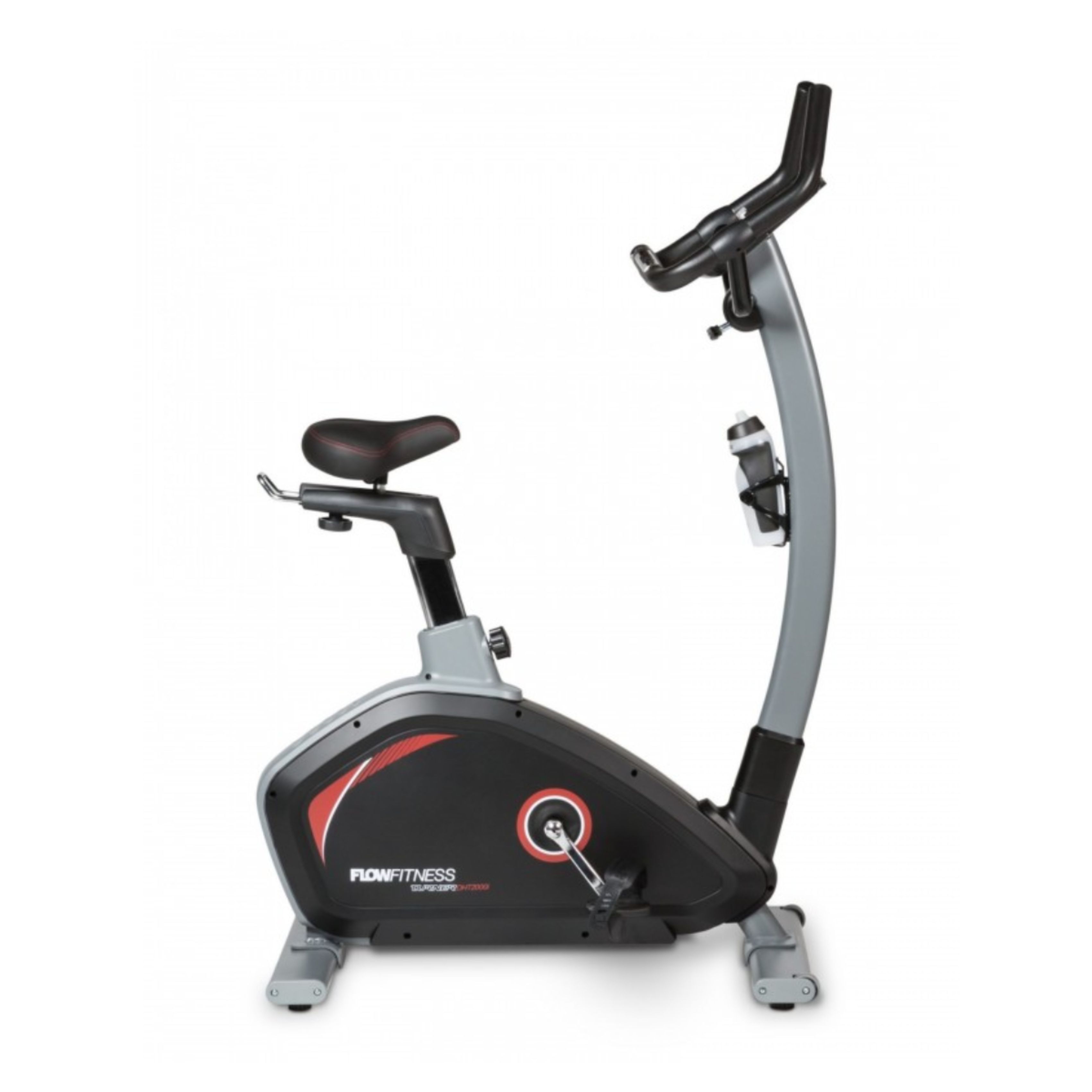 FLOWFITNESS DHT2000I Ποδήλατο Γυμναστικής, Μαύρο / Γκρίζο | Flowfitness| Image 2