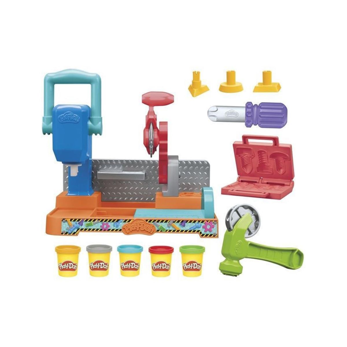 HASBRO 100310 Play‑Doh Stamp & Saw Tool Bench, Σετ Παιχνιδιού Play‑Doh με Πάγκο Εργαλείων | Hasbro| Image 2
