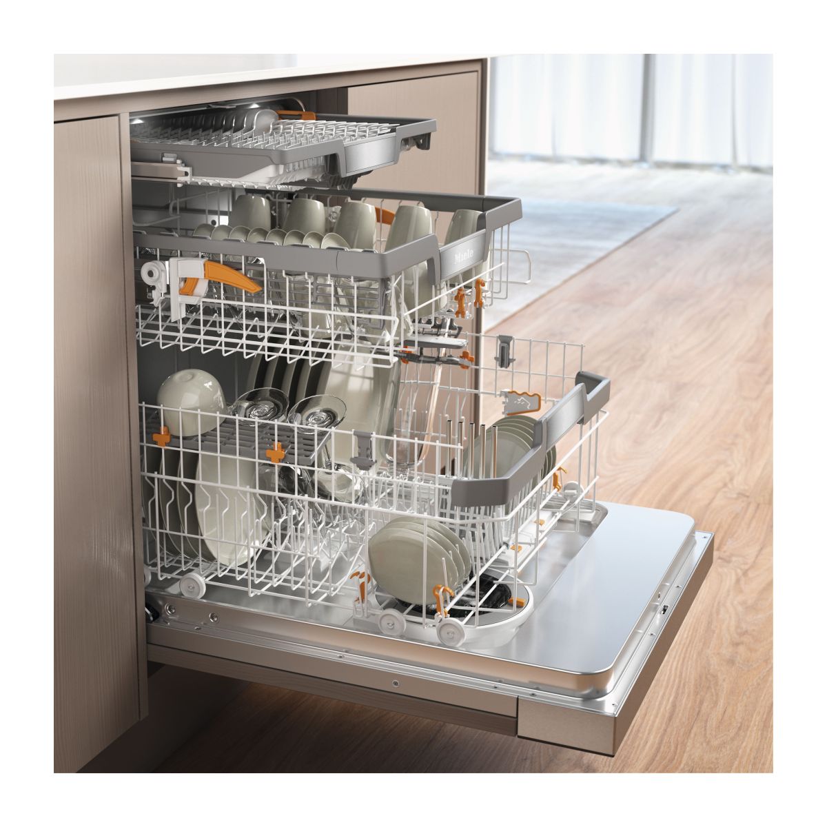 MIELE G 7710 SCI AutoDos Ημιεντοιχιζόμενο Πλυντήριο Πιάτων 60cm, Μαύρο | Miele| Image 3