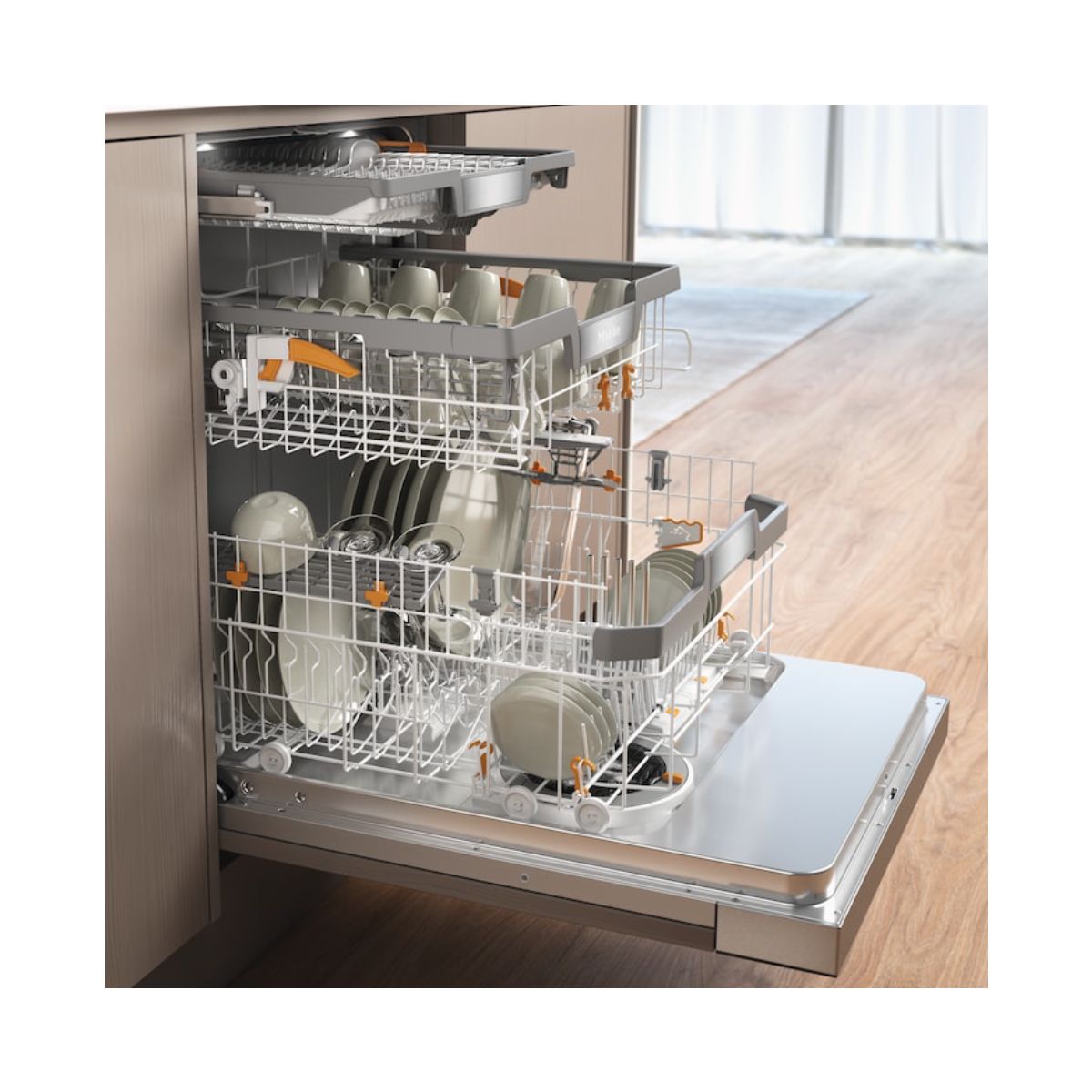 MIELE G 7930 SCI AutoDos Ημιεντοιχιζόμενο Πλυντήριο Πιάτων 60cm, Μαύρο | Miele| Image 2