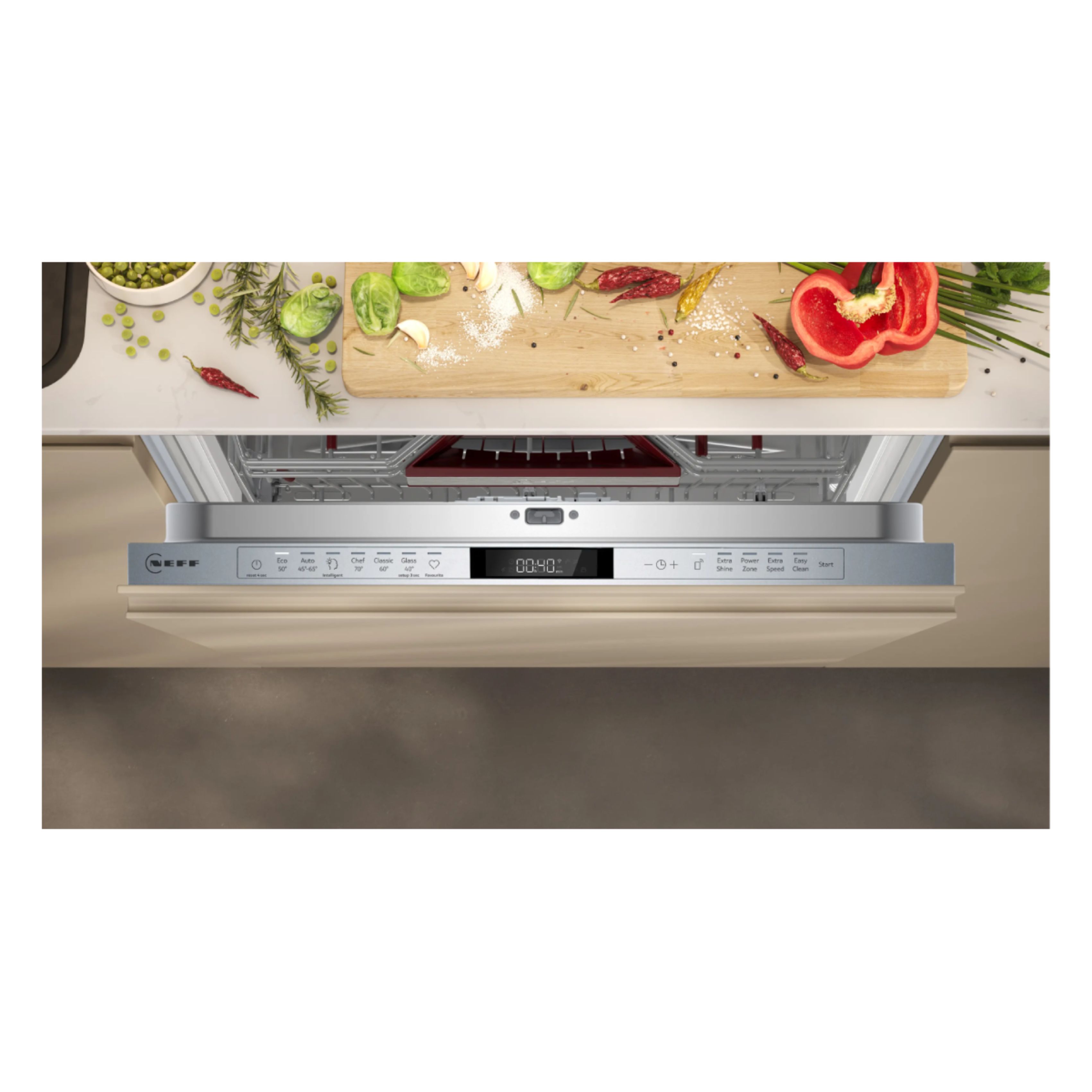 NEFF S197YCX07E Πλήρως Εντοιχιζόμενο Πλυντήριο Πιάτων με VarioHinge, 60cm  | Neff| Image 3
