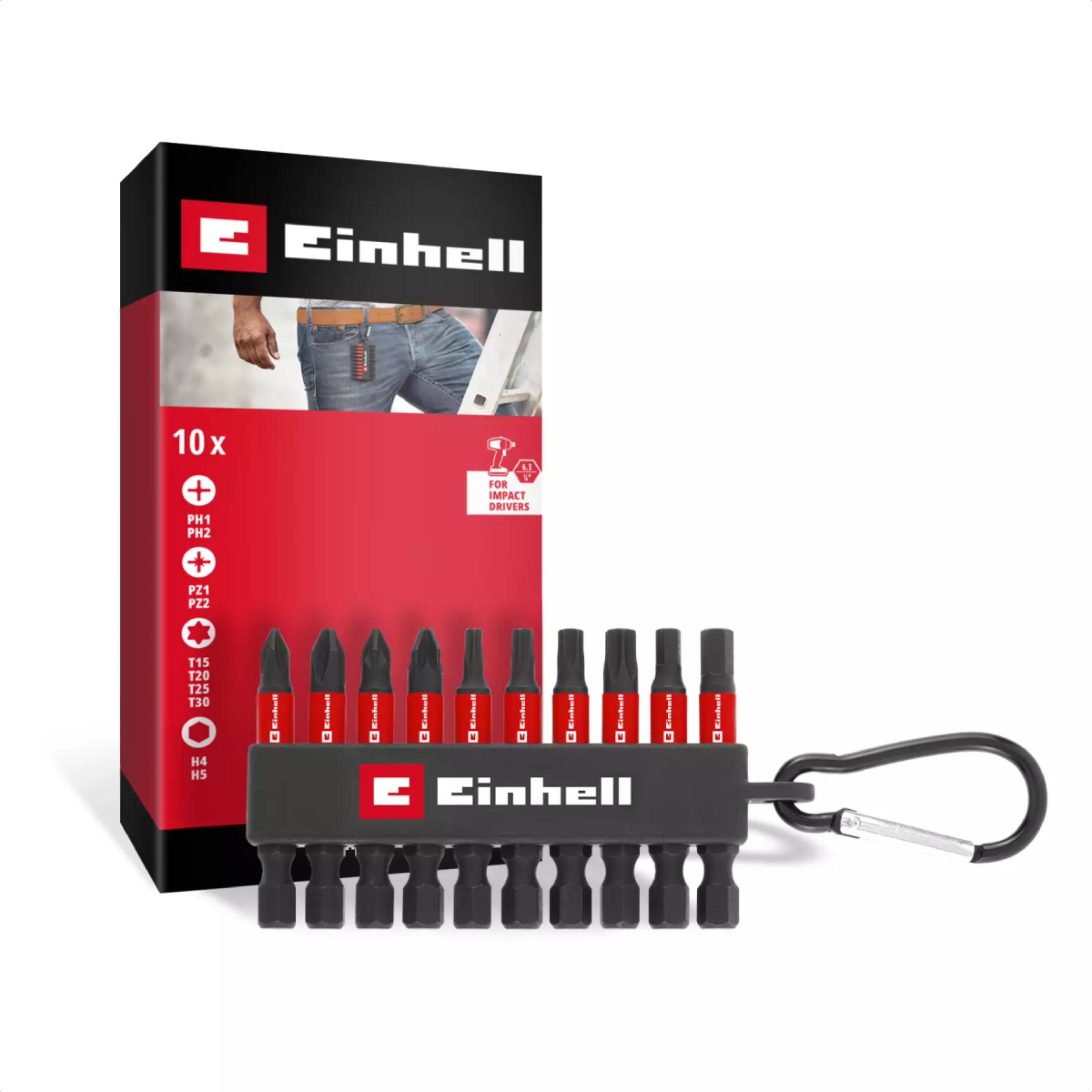 Image of suggested product: EINHELL 49118634 Σετ Μύτες Βιδώματος 10τμχ και Kλιπ για Zώνη