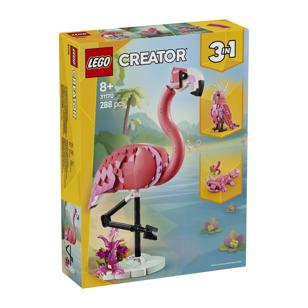 LEGO 105964 Creator 3-in-1 Wild Animals: Pink Flamingo  | Lego| Image 1