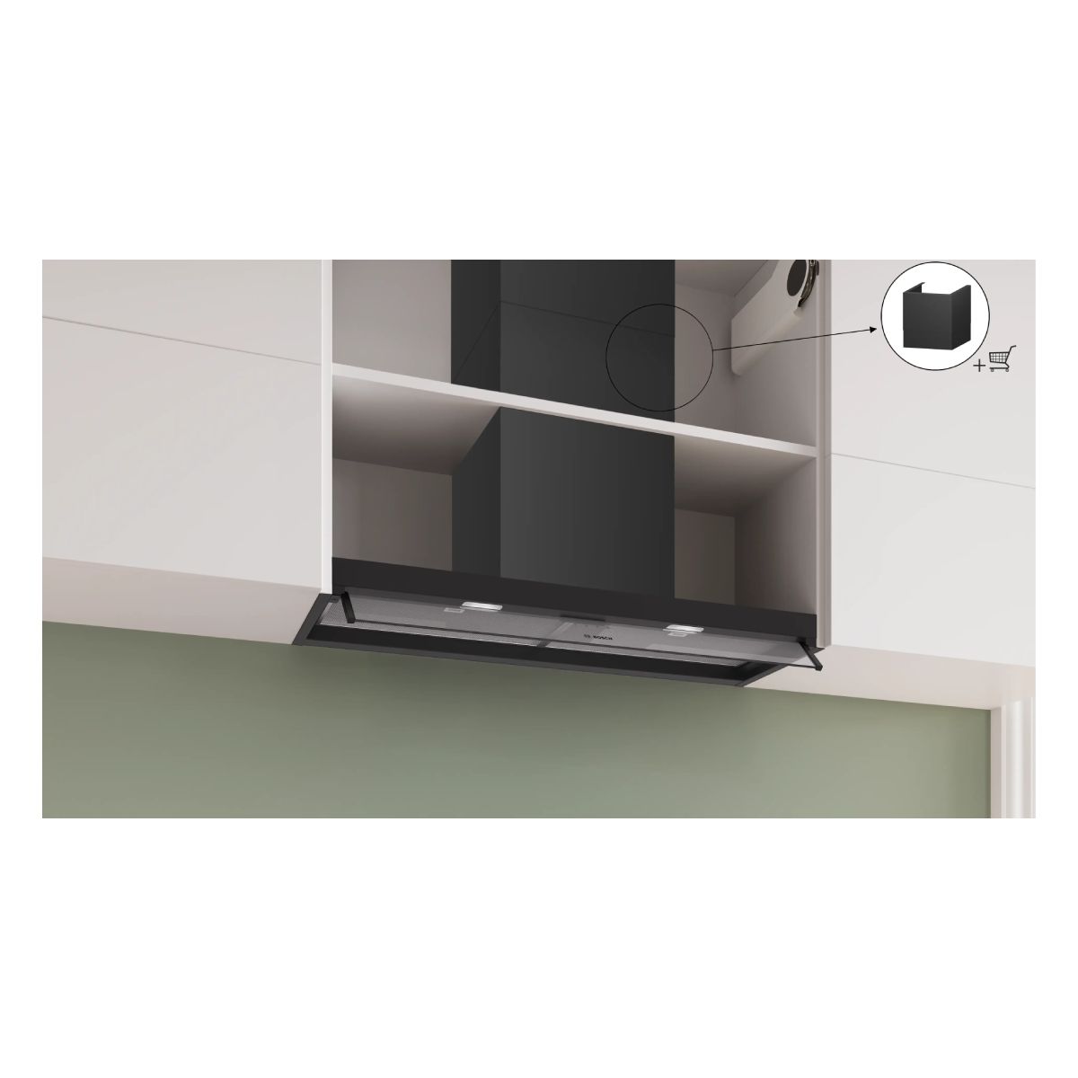 BOSCH DBB95CC60 Canopy Εντοιχιζόμενος Απορροφητήρας 90cm, Μαύρο  | Bosch| Image 4