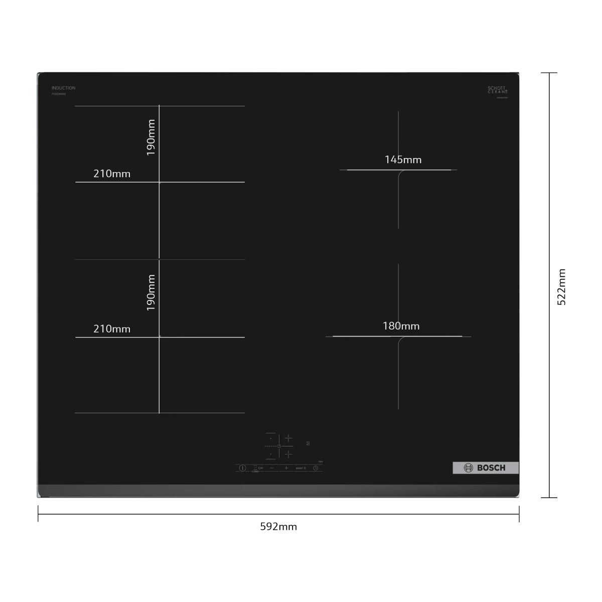BOSCH PVS63KBB5E Flex Επαγωγική Εστία, 60cm | Bosch| Image 2