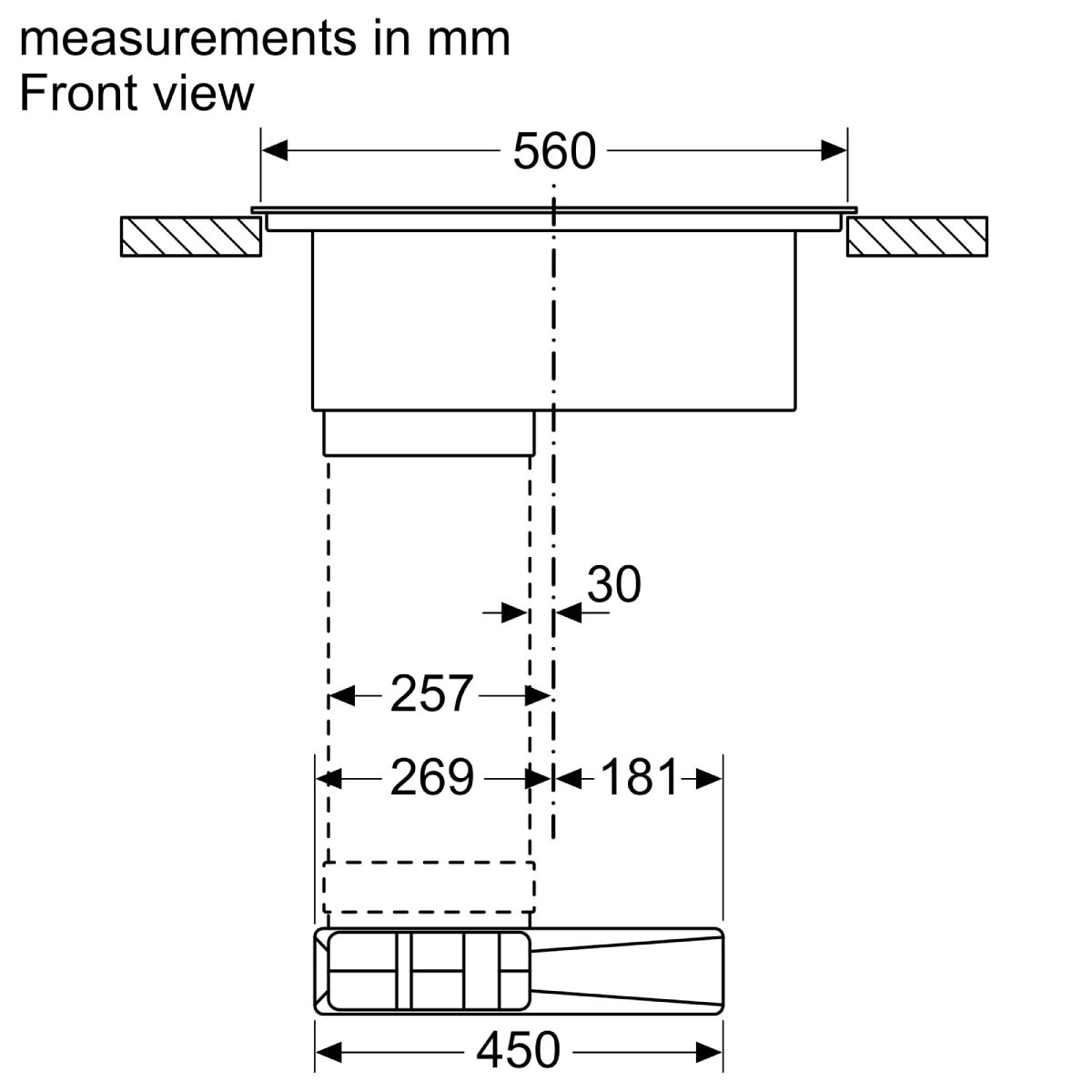 BOSCH PVQ711H26E Επαγωγική Εστία με Ενσωματωμένο Απορροφητήρα, 70cm | Bosch| Image 8