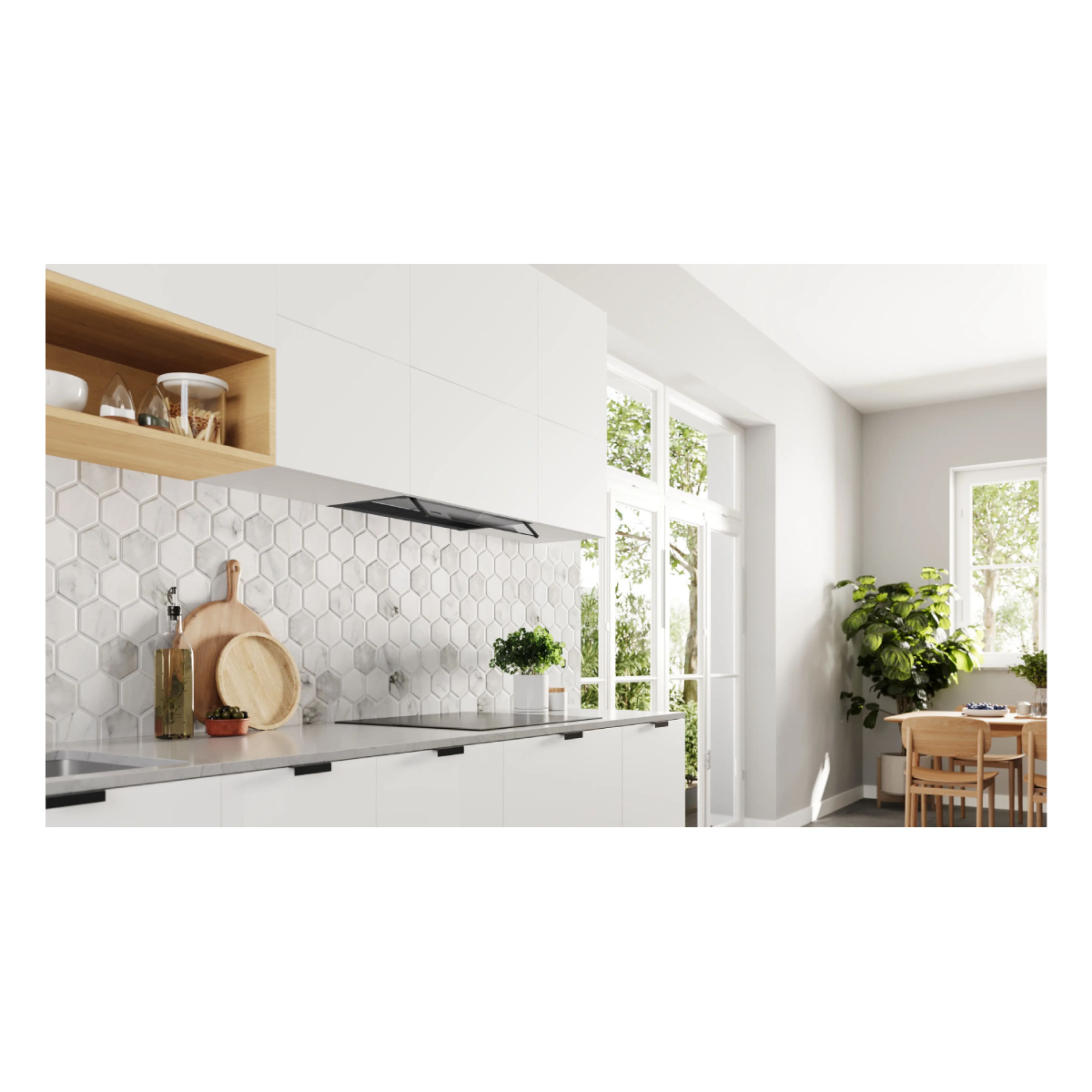 PITSOS PID6D76G Canopy Εντοιχιζόμενος Απορροφητήρας 60Cm, Μαύρο Ματ  | Pitsos| Image 4