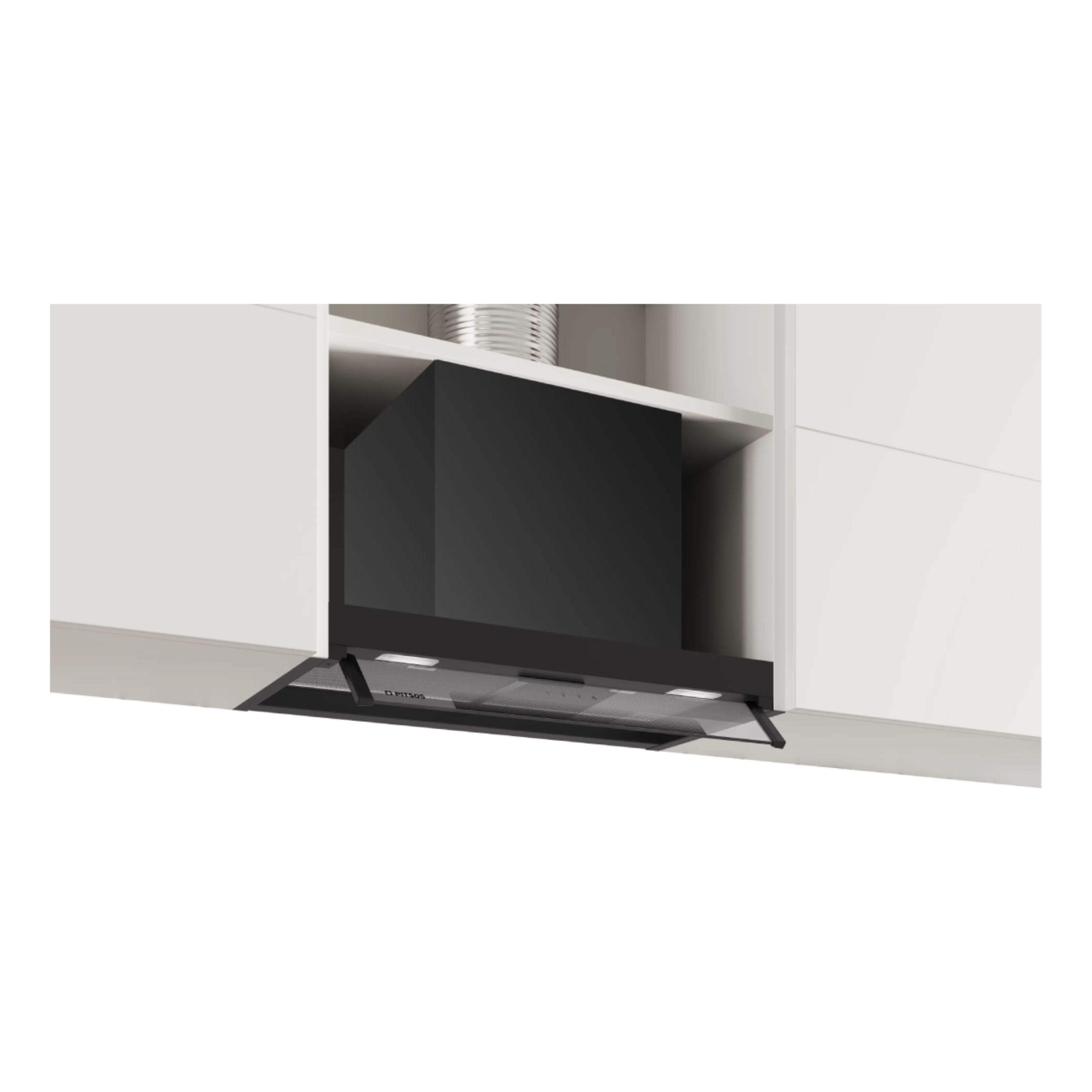Image of suggested product: PITSOS PID6D76G Canopy Εντοιχιζόμενος Απορροφητήρας 60Cm, Μαύρο Ματ 