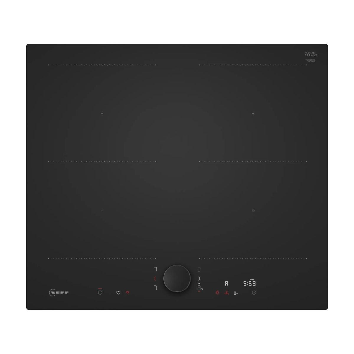 NEFF T56NUQ4A0 Επαγωγική Εστία 60cm, Μαύρο Ματ | Neff| Image 1