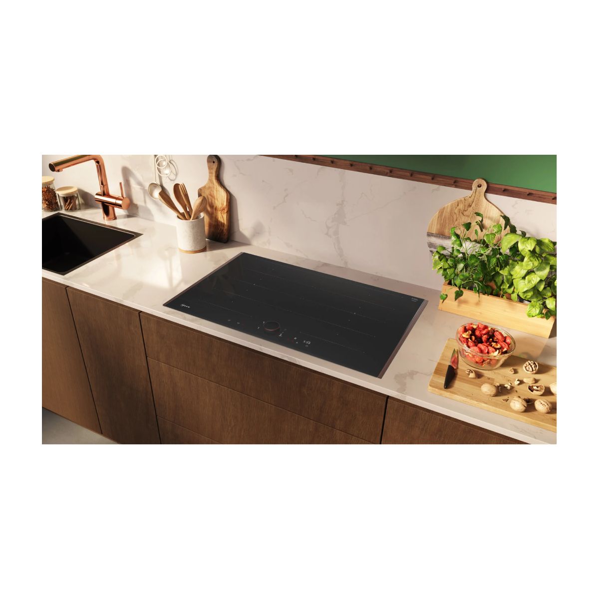 NEFF T68NUV4A0 Flex Επαγωγική Εστία 80cm, Μαύρο Ματ | Neff| Image 2