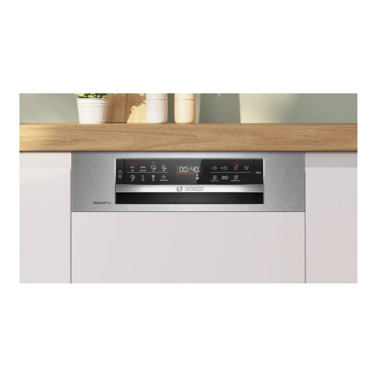 BOSCH SPI6EMS21E Ημιεντοιχιζόμενο Πλυντήριο Πιάτων 45cm, Brushed Steel  | Bosch| Image 3