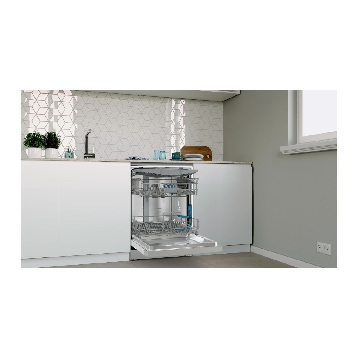PITSOS DSF61I02 Ελεύθερο Πλυντήριο Πιάτων 60cm, Brushed Steel  | Pitsos| Image 3