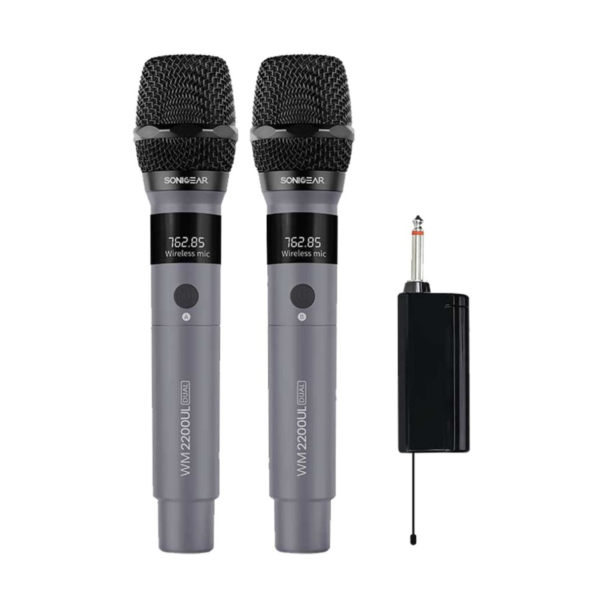 SONICGEAR WM2200UL Dual Grigio Dual Wireless Microphone, Grey | Sonicgear| Image 1