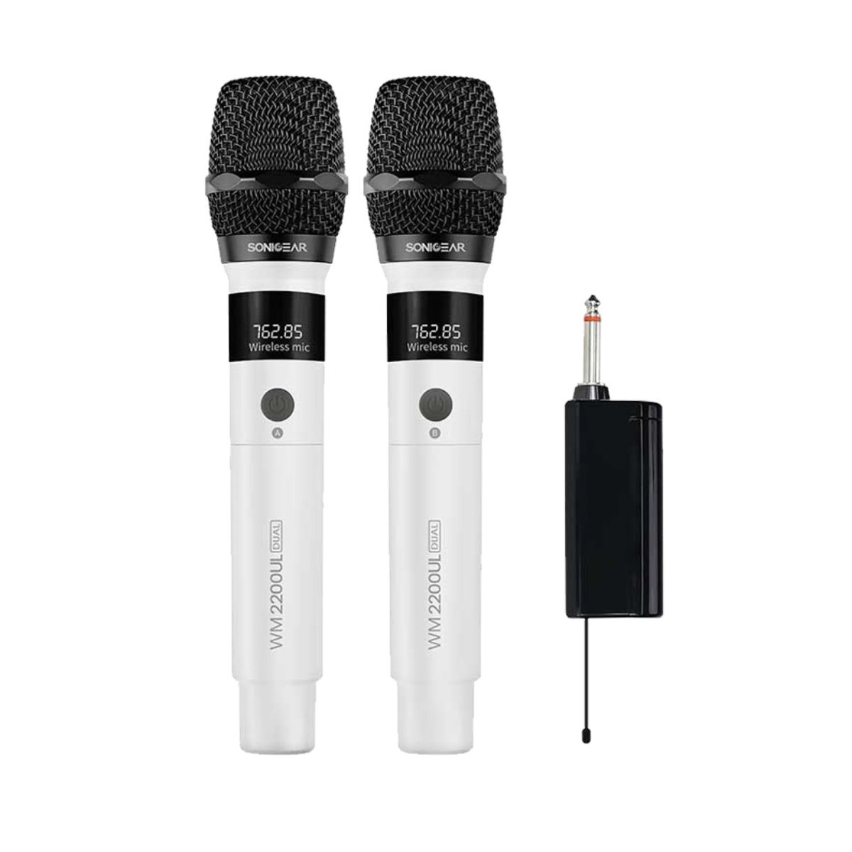 SONICGEAR WM2200UL Dual Bianco Dual Wireless Microphone, White | Sonicgear| Image 1