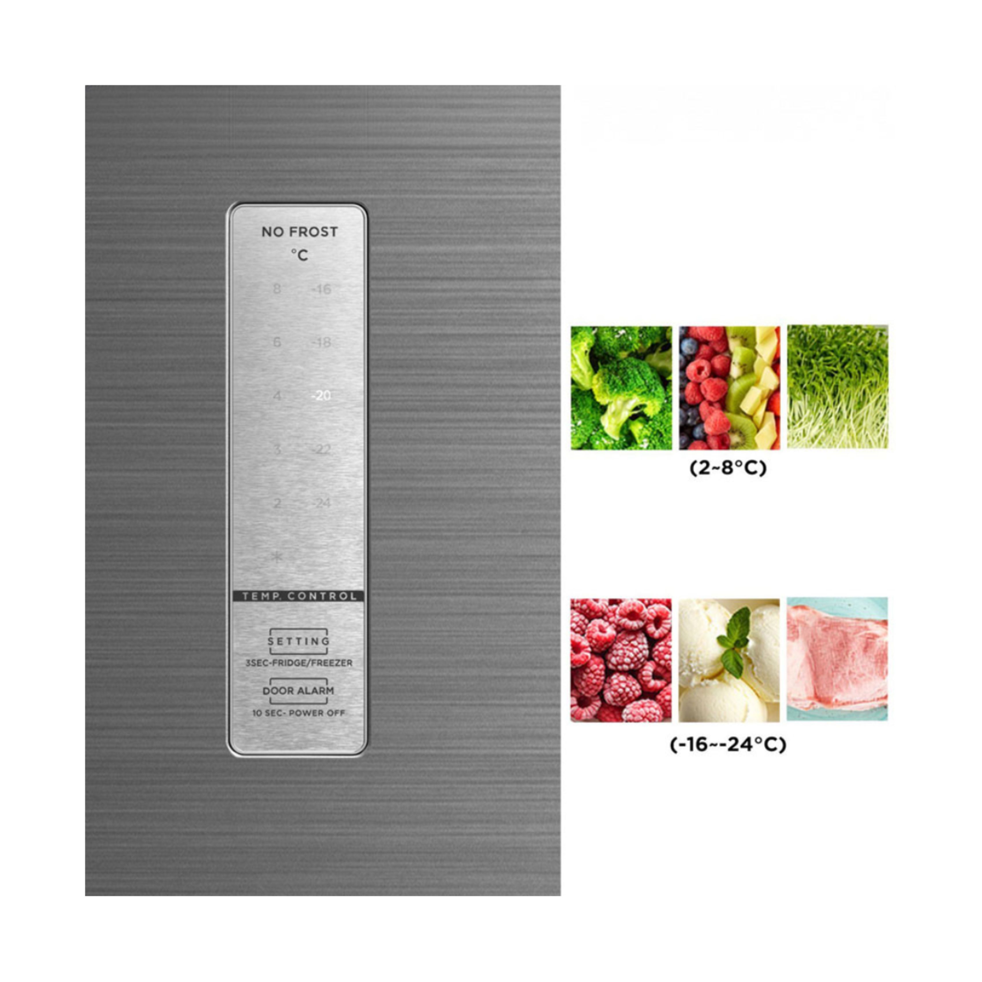 MIDEA MDRU385MTE46 Κατακόρυφος Καταψύκτης, Inox  | Midea| Image 2