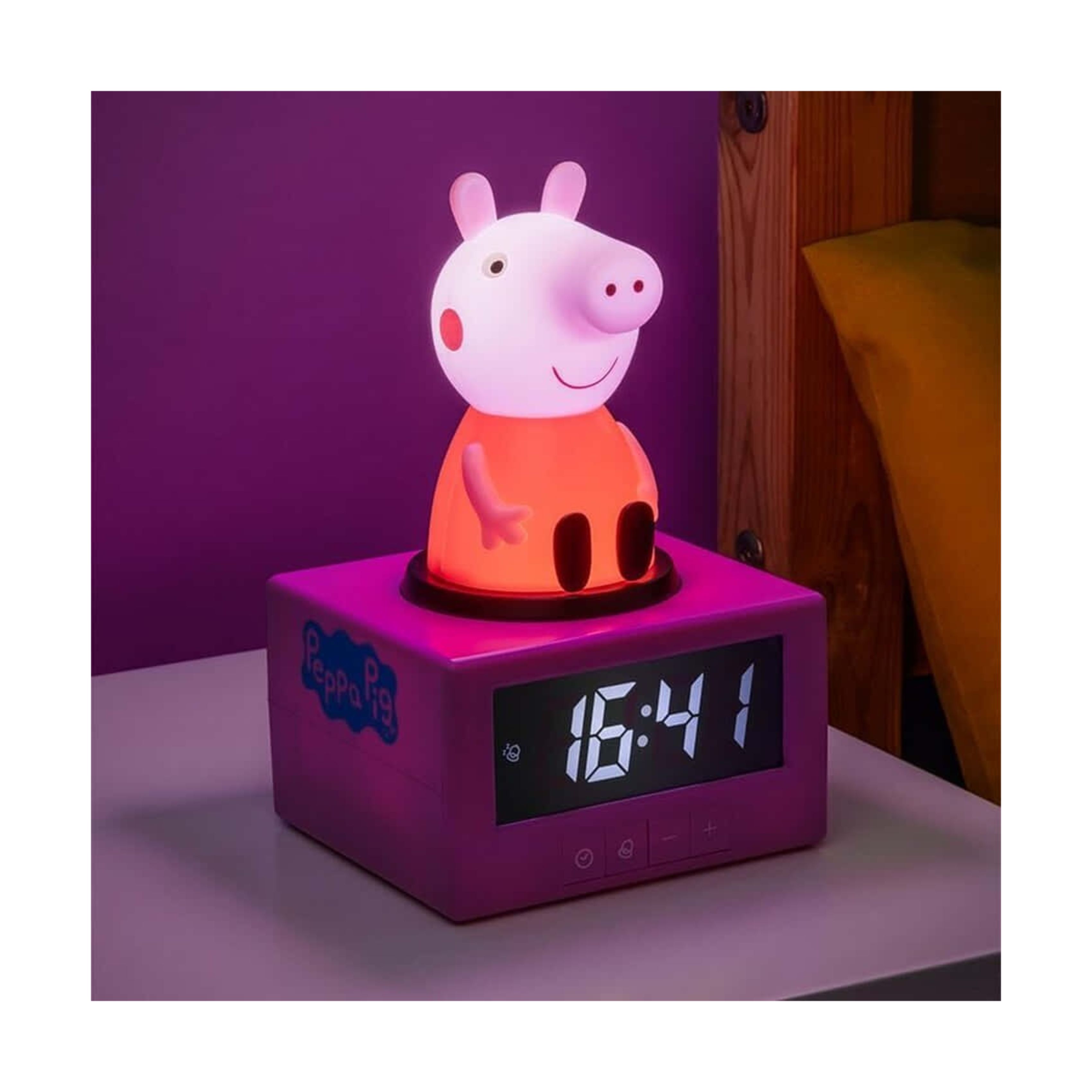 PALADONE 98017 Icons Peppa Pig – Επιτραπέζιο Ρολόι με Ξυπνητήρι Peppa το Γουρουνάκι | Paladone| Image 4