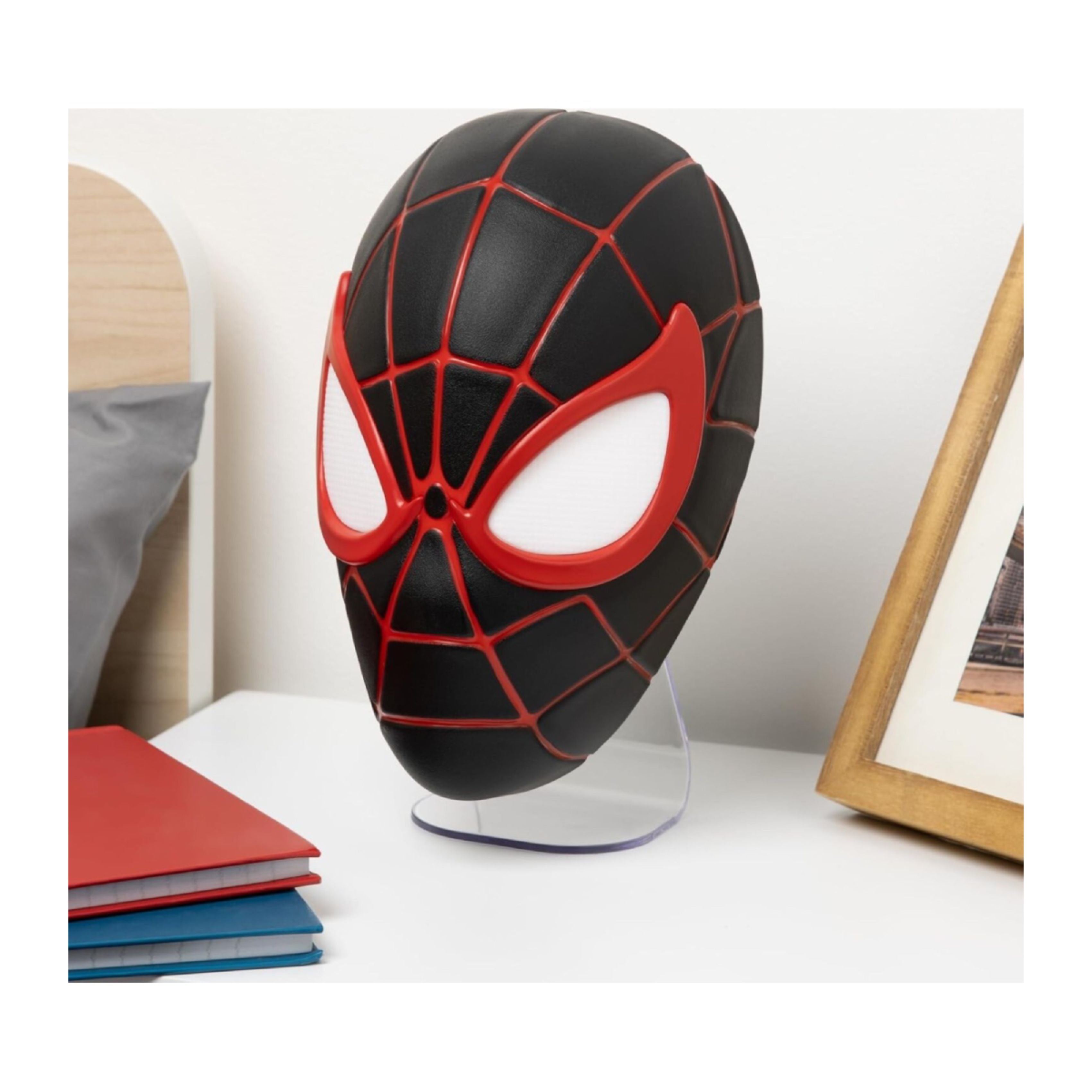 PALADONE 104482 Marvel Spiderman Miles Morales – Φωτιστικό Μάσκα για Τοίχο ή Επιτραπέζιο Spiderman  | Paladone| Image 3
