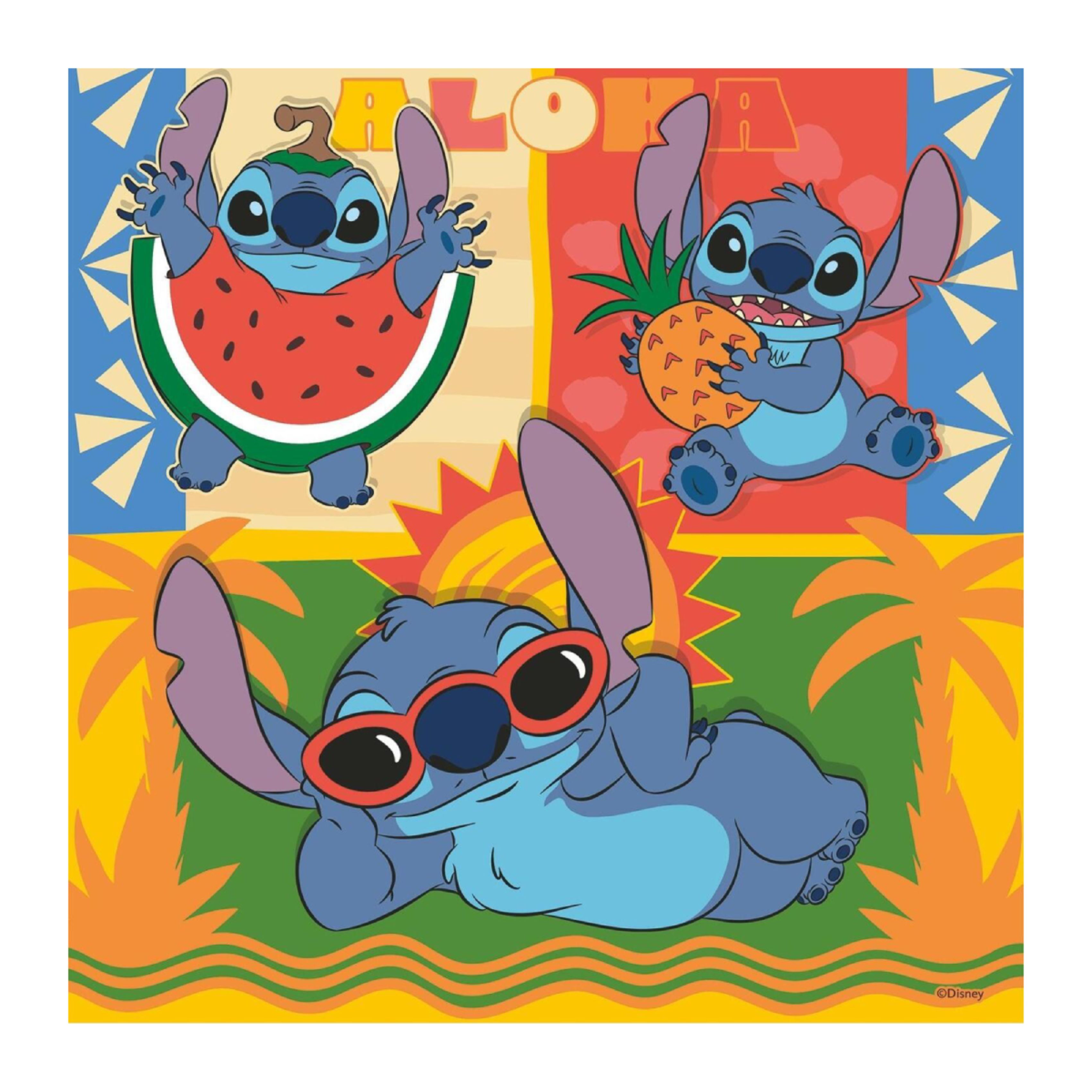 RAVENSBURGER 107726 SΣετt 3 Παζλ Disney Stitch Aloha | Ravensburger| Image 2