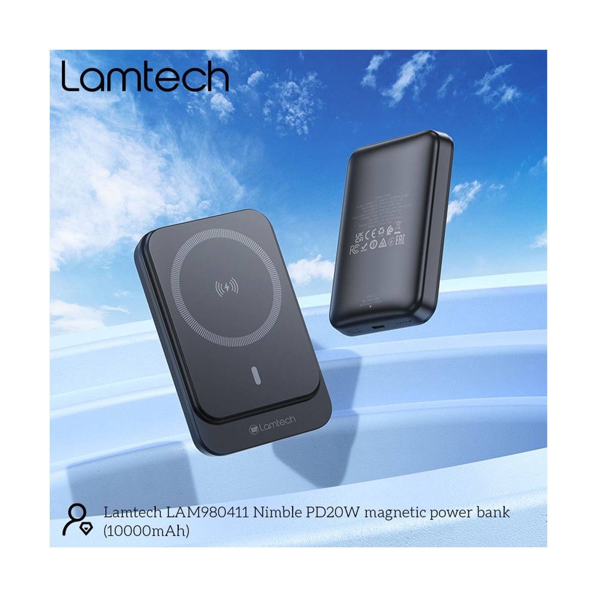 LAMTECH LAM980411 Power Bank/Φορητή Μπαταρία, 10.000mAh | Lamtech| Image 5